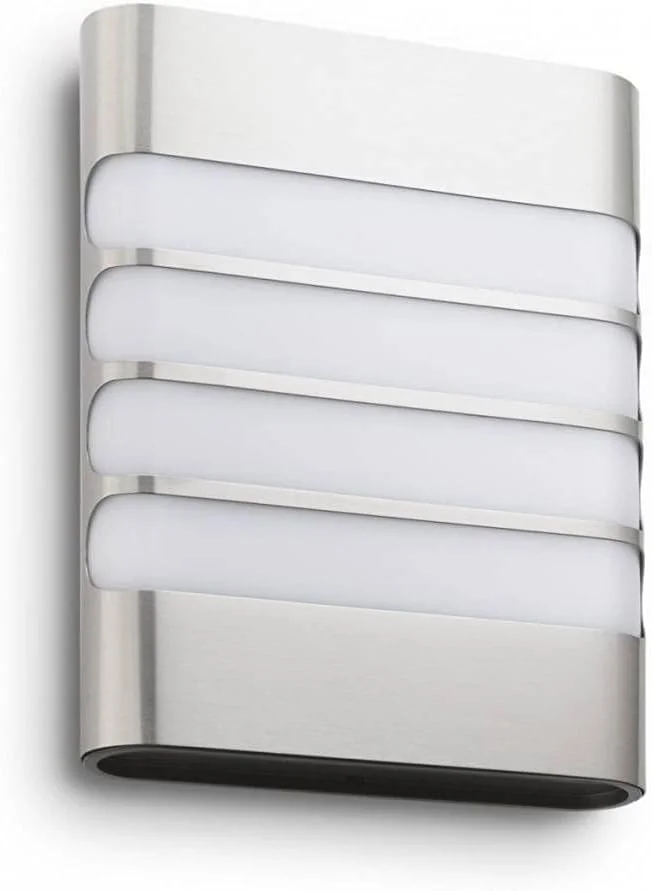 چراغ دیواری LED فیلیپس مدل myGarden Raccoon، استیل ضد زنگ چراغ دیواری LED فیلیپس مدل myGarden Raccoon، استیل ضد زنگ