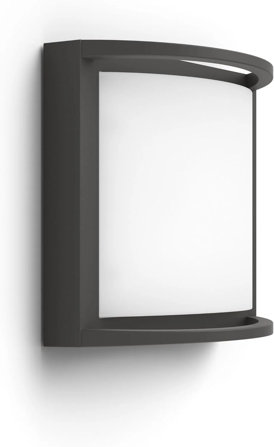 چراغ دیواری LED باغ من فیلیپس مدل Samondra [آنتراسیت] نور سفید سرد 4000K مناسب باغ و پاسیو