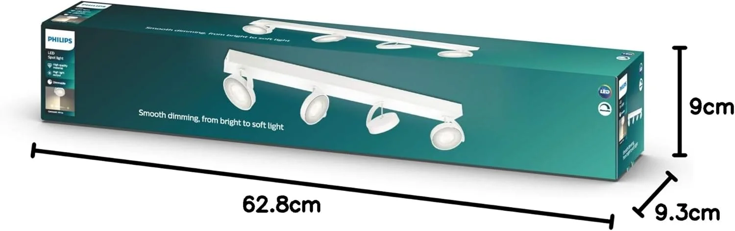 چراغ دیواری ال ای دی اسپات فیلیپس مدل myLiving Clockwork، سفید، 531703116، سفید 16 وات چراغ دیواری ال ای دی اسپات فیلیپس مدل myLiving Clockwork، سفید، 531703116، سفید 16 وات