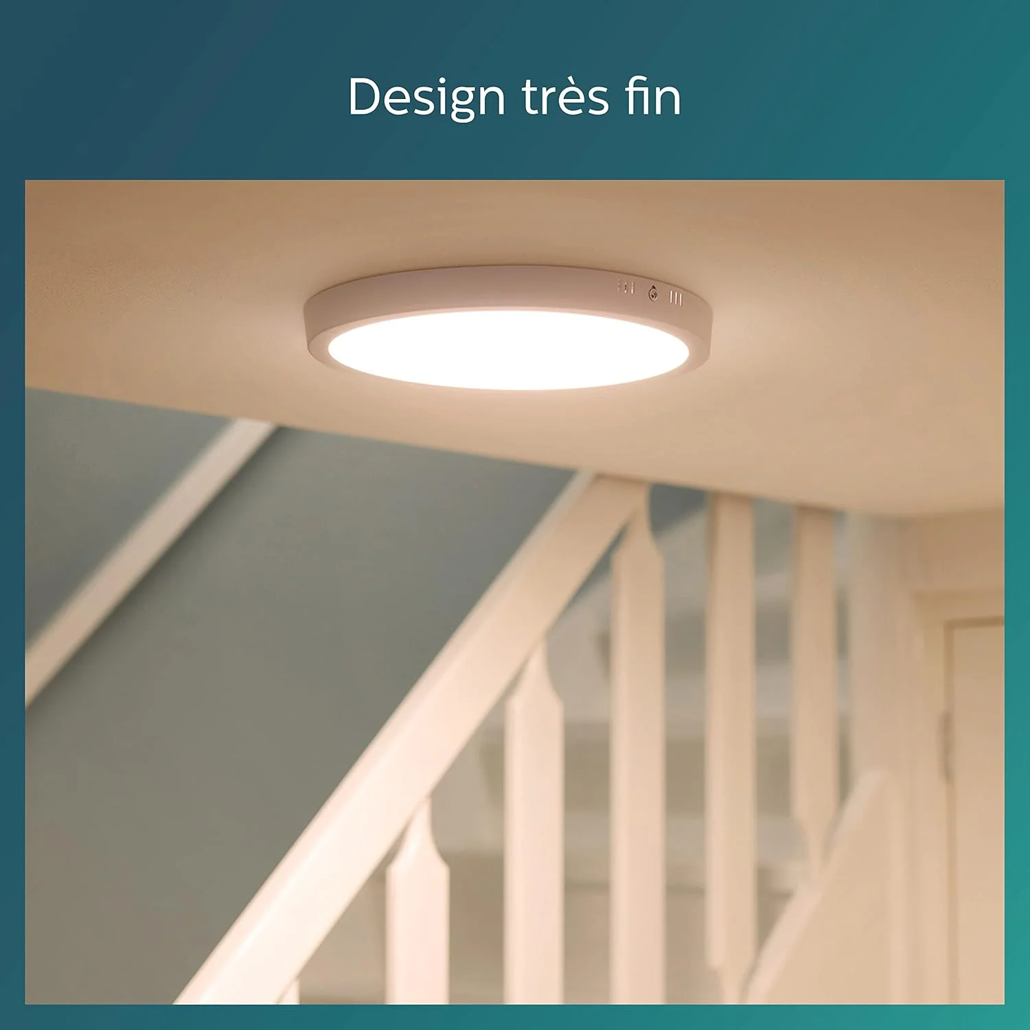 چراغ سقفی روکار ال ای دی گرد باریک فیلیپس مدل Magneos 2700K 12W [سفید گرم - سفید] برای نورپردازی داخلی، اتاق نشیمن و اتاق خواب