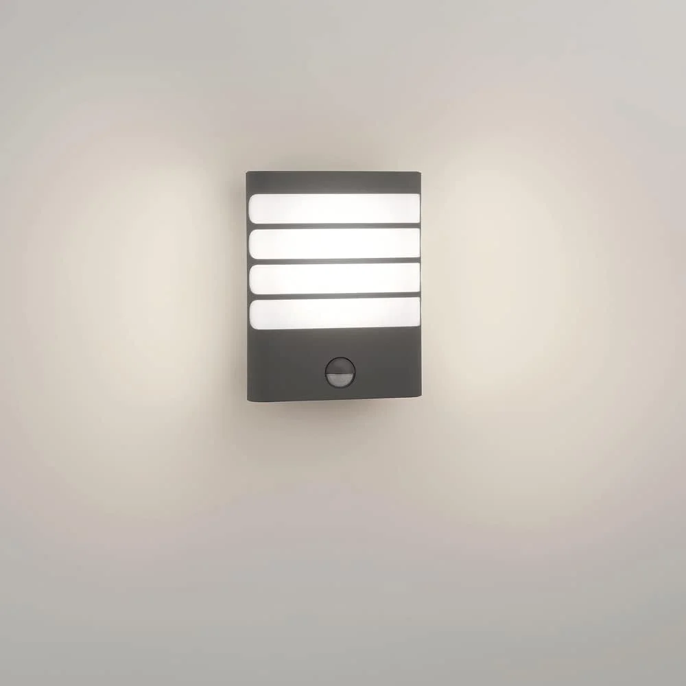 چراغ دیواری LED مدل Philips myGarden Raccoon با سنسور حرکتی [آنتراسیت] 3.5 وات LED یکپارچه برای روشنایی باغ و پاسیو
