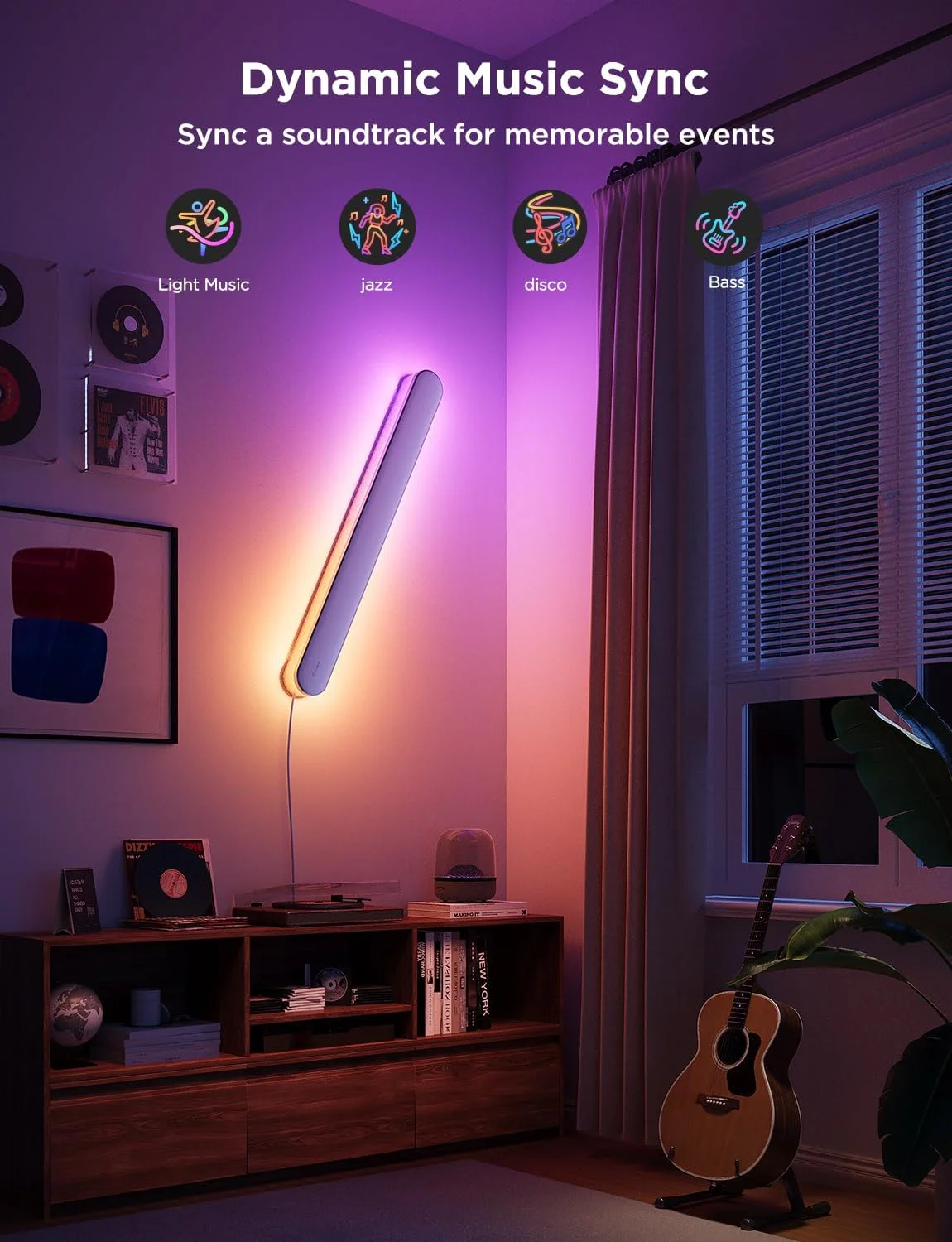 چراغ دیواری Govee، چراغ های دیواری RGBIC، سازگار با Matter و Alexa، روشنایی بالا 1200LM، همگام سازی موسیقی، چراغ دیواری هوشمند با قابلیت اتصال به پریز، چراغ مدرن اتاق با قابلیت تنظیم نور برای اتاق نشیمن، اتاق خواب، راهرو، 1 عدد چراغ دیواری Govee، چراغ های دیواری RGBIC، سازگار با Matter و Alexa، روشنایی بالا 1200LM، همگام سازی موسیقی، چراغ دیواری هوشمند با قابلیت اتصال به پریز، چراغ مدرن اتاق با قابلیت تنظیم نور برای اتاق نشیمن، اتاق خواب، راهرو، 1 عدد