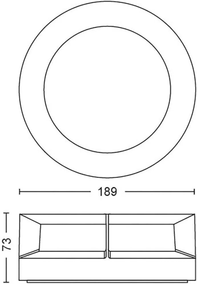 چراغ دیواری LED مشکی فیلیپس مدل myGarden Actea چراغ دیواری LED مشکی فیلیپس مدل myGarden Actea