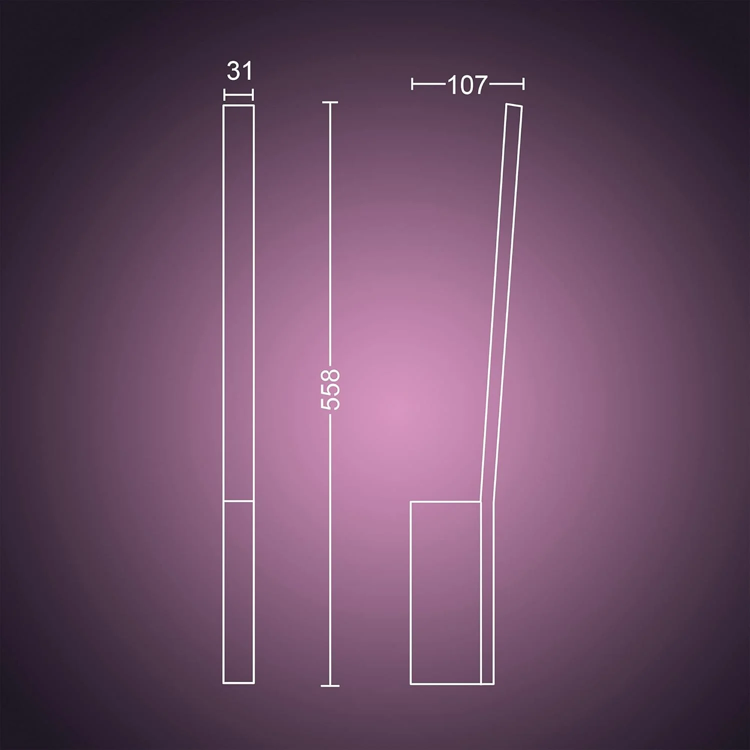 چراغ دیواری هوشمند ال ای دی Philips Hue Liane White & Colour Ambiance با بلوتوث، مشکی، سازگار با Alexa، Google Assistant و Apple Homekit چراغ دیواری هوشمند ال ای دی Philips Hue Liane White & Colour Ambiance با بلوتوث، مشکی، سازگار با Alexa، Google Assistant و Apple Homekit