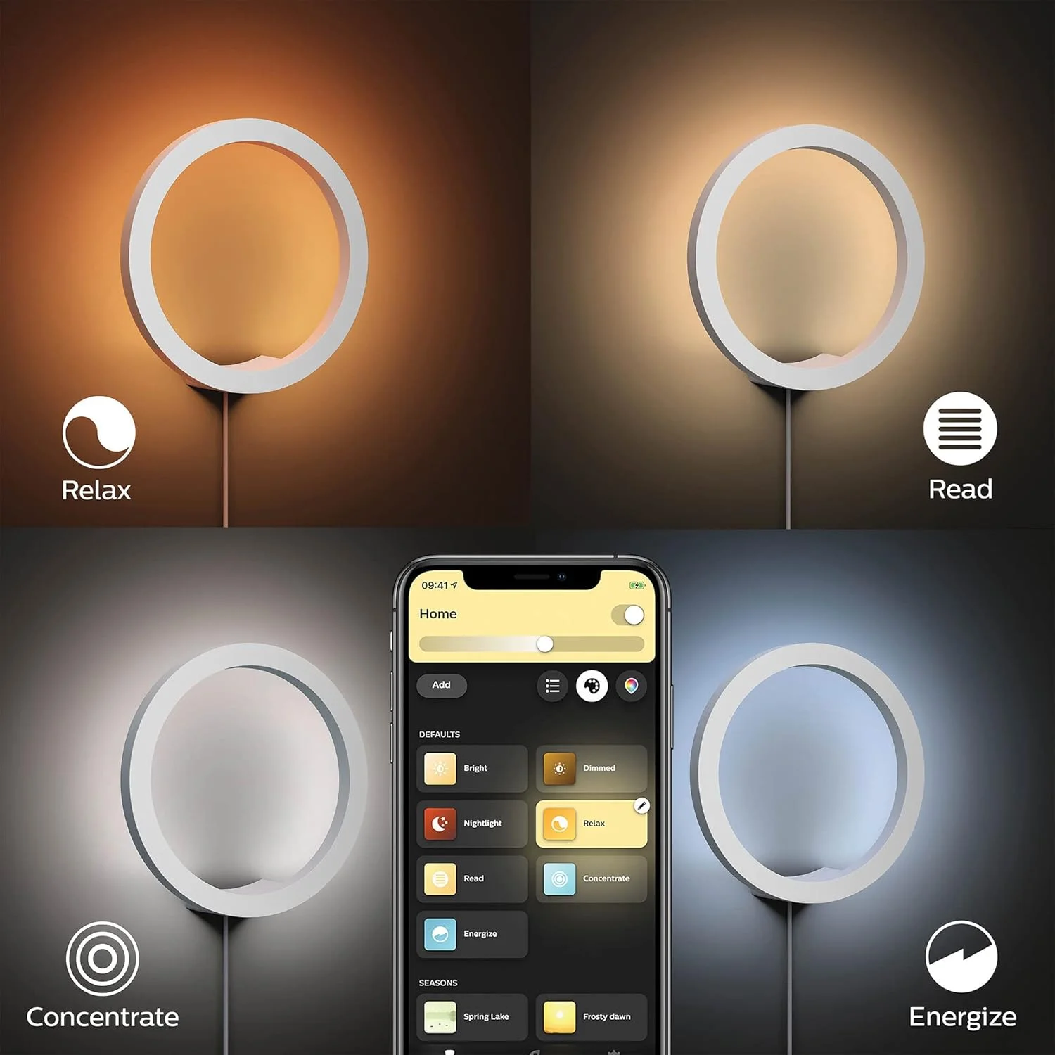 چراغ دیواری هوشمند ال ای دی Philips Hue Sana White and Colour Ambiance با بلوتوث، سفید، سازگار با Alexa، Google Assistant و Apple Homekit چراغ دیواری هوشمند ال ای دی Philips Hue Sana White and Colour Ambiance با بلوتوث، سفید، سازگار با Alexa، Google Assistant و Apple Homekit