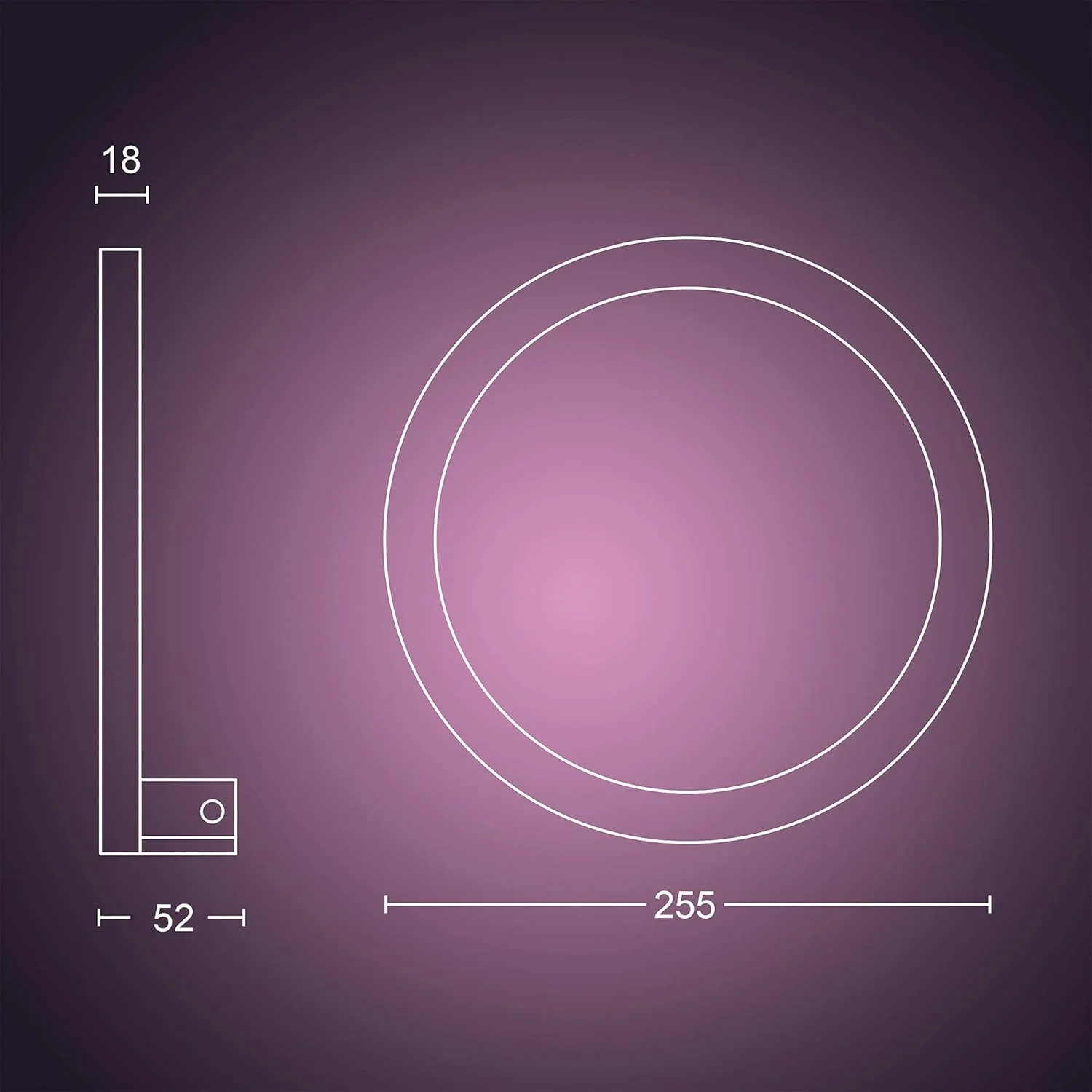 چراغ دیواری هوشمند ال ای دی Philips Hue Sana White and Colour Ambiance با بلوتوث، سفید، سازگار با Alexa، Google Assistant و Apple Homekit چراغ دیواری هوشمند ال ای دی Philips Hue Sana White and Colour Ambiance با بلوتوث، سفید، سازگار با Alexa، Google Assistant و Apple Homekit