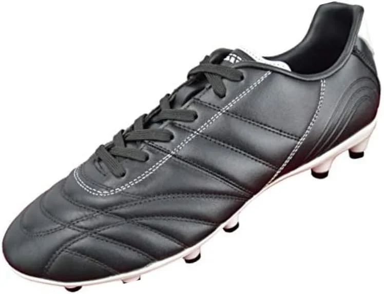 کفش فوتبال چمن مصنوعی کلاسیکو ویزاری برای پسران و دختران | رویه چرمی ممتاز برای استوک فوتبال بچه گانه | زیره TPU پایدار و چسبندگی بیشتر | تناسب ایمن برای کودکان نوپا تا جوان