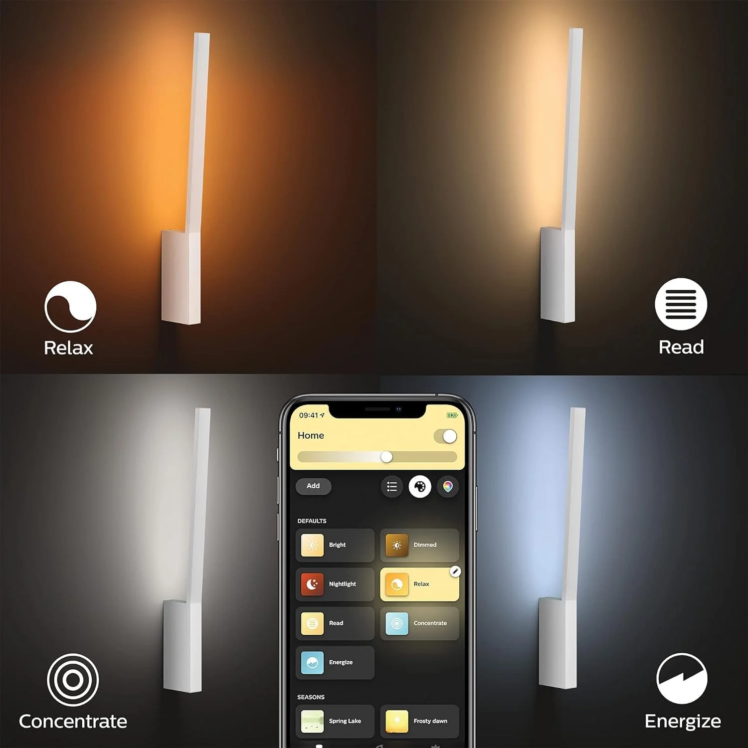 چراغ دیواری هوشمند ال ای دی Philips Hue Liane White and Colour Ambiance با بلوتوث، سفید، سازگار با Alexa، Google Assistant و Apple Homekit چراغ دیواری هوشمند ال ای دی Philips Hue Liane White and Colour Ambiance با بلوتوث، سفید، سازگار با Alexa، Google Assistant و Apple Homekit