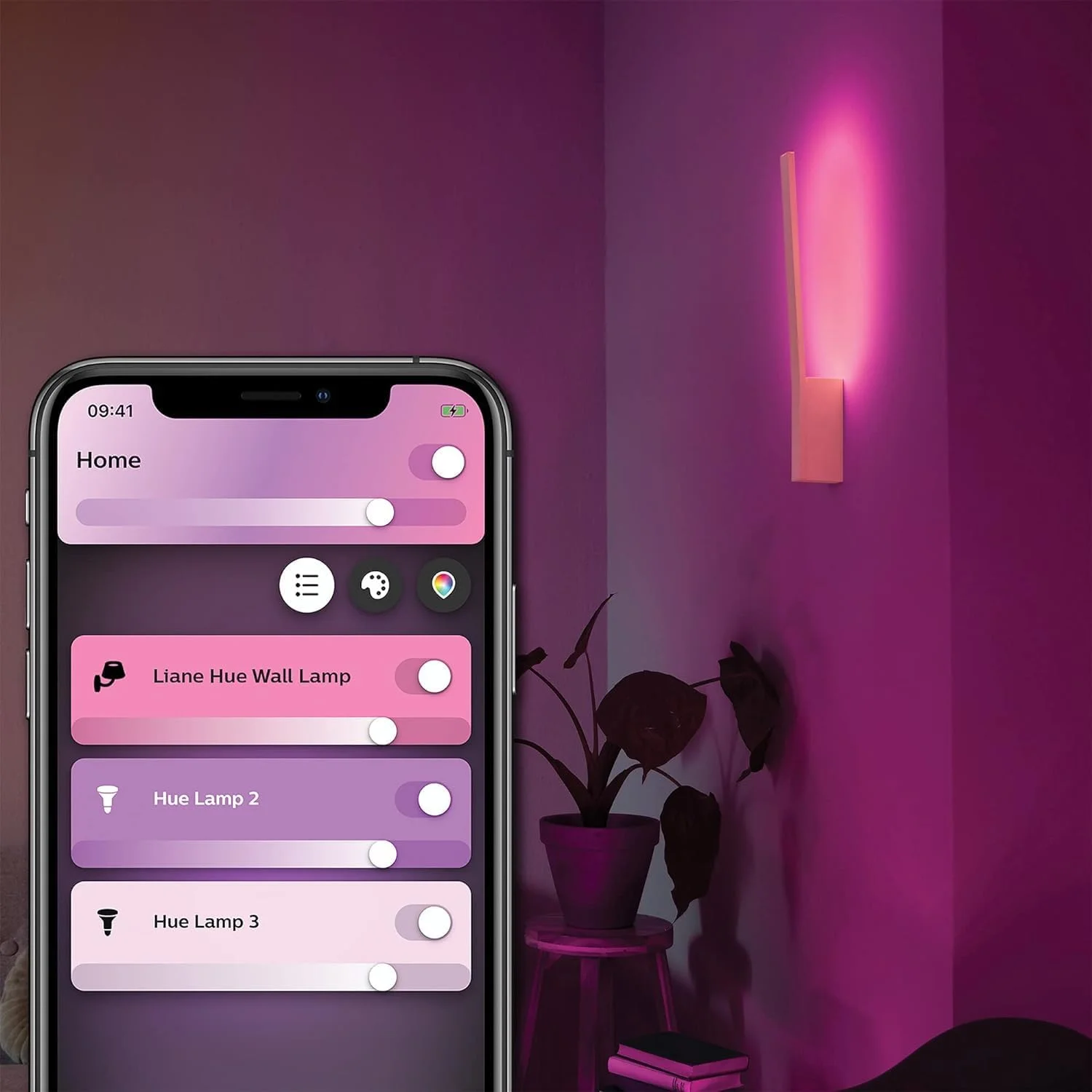 چراغ دیواری هوشمند ال ای دی Philips Hue Liane White and Colour Ambiance با بلوتوث، سفید، سازگار با Alexa، Google Assistant و Apple Homekit چراغ دیواری هوشمند ال ای دی Philips Hue Liane White and Colour Ambiance با بلوتوث، سفید، سازگار با Alexa، Google Assistant و Apple Homekit