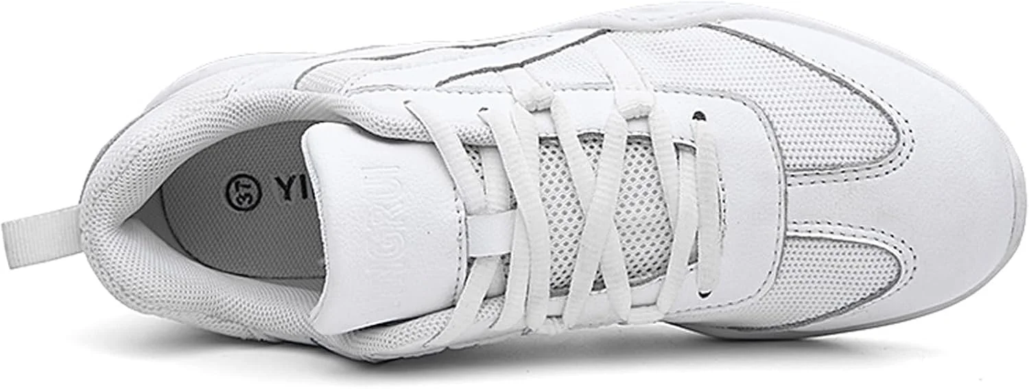 کفش تشویق دخترانه و پسرانه سفید VINIGIAGIA، کفش ورزشی و رقص مناسب مسابقات تشویق، پیاده روی، تنیس، دارای چسبی