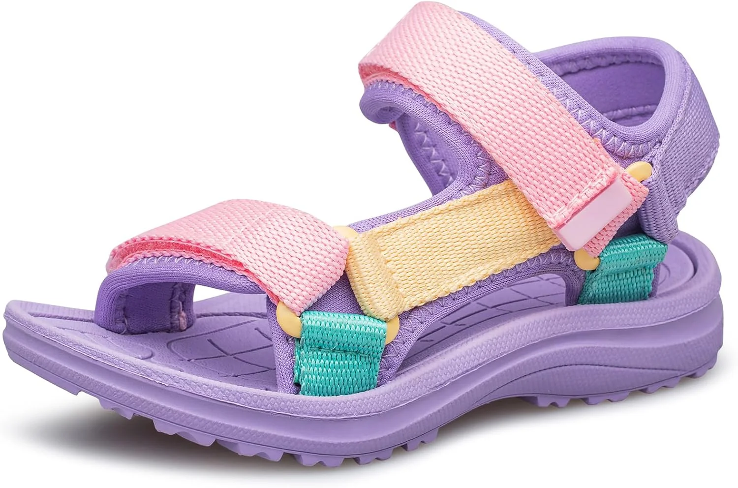 صندل های پسرانه و دخترانه ویبدایو، صندل های اسپرت تابستانی فضای باز با نوک باز، سبک وزن (مناسب کودکان نوپا/کودکان کوچک/کودکان بزرگ)