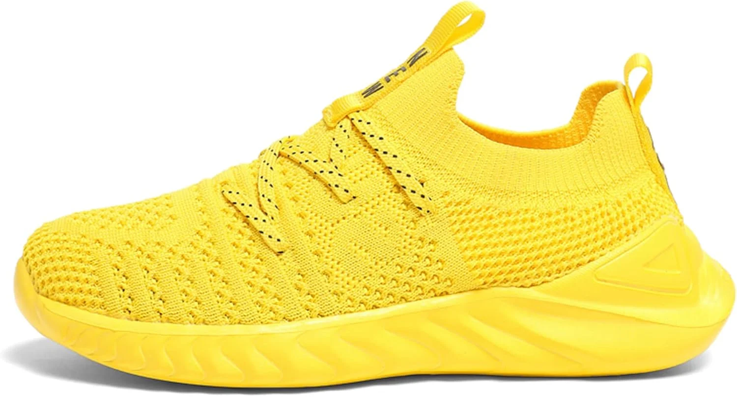 کفش‌های دویدن بچگانه UMANPOO، کفش‌های کتانی بدون بند و جورابی ورزشی برای پیاده‌روی، تنیس و باشگاه، ضد لغزش