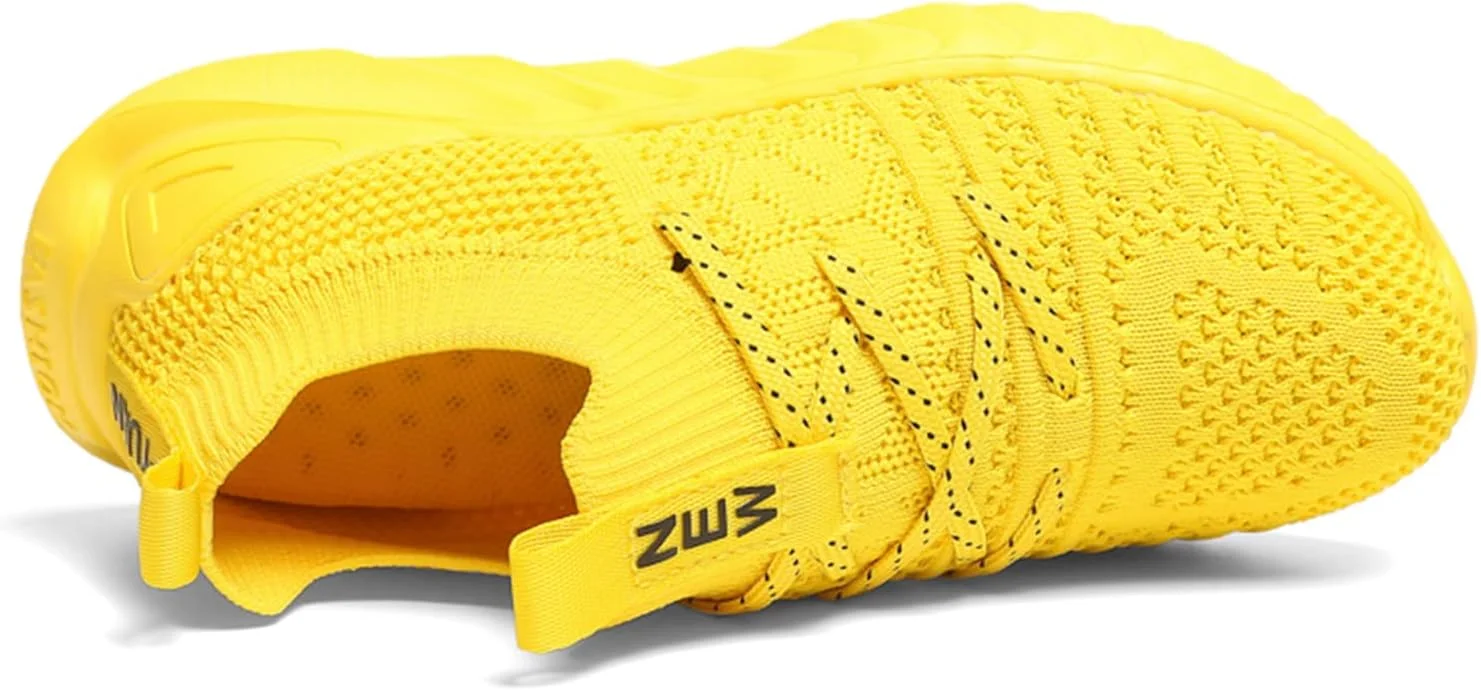 کفش‌های دویدن بچگانه UMANPOO، کفش‌های کتانی بدون بند و جورابی ورزشی برای پیاده‌روی، تنیس و باشگاه، ضد لغزش