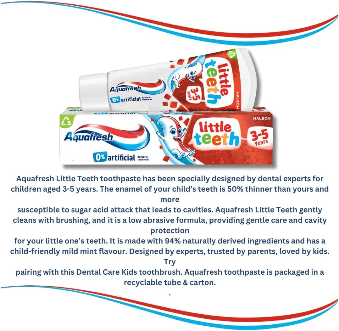 مجموعه خمیر دندان کودک Aquafresh Little Teeth - شامل 2 عدد خمیر دندان 50 میلی لیتری Aquafresh Little Teeth و 1 مسواک کودک - کیت کامل بهداشت دهان و دندان کودکان توسط Kevagh مجموعه خمیر دندان کودک Aquafresh Little Teeth - شامل 2 عدد خمیر دندان 50 میلی لیتری Aquafresh Little Teeth و 1 مسواک کودک - کیت کامل بهداشت دهان و دندان کودکان توسط Kevagh