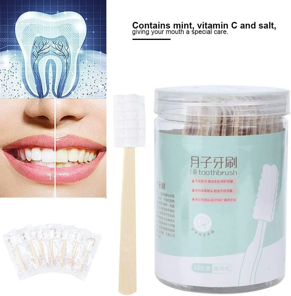 آزونه 30 عدد مسواک یکبار مصرف مینی، بدون نیاز به خمیر دندان، دسته بامبو ضد لغزش، مراقبت از دهان نرم قابل حمل برای کودکان، سالمندان، زایمان، مسافرت (نعناع) آزونه 30 عدد مسواک یکبار مصرف مینی، بدون نیاز به خمیر دندان، دسته بامبو ضد لغزش، مراقبت از دهان نرم قابل حمل برای کودکان، سالمندان، زایمان، مسافرت (نعناع)