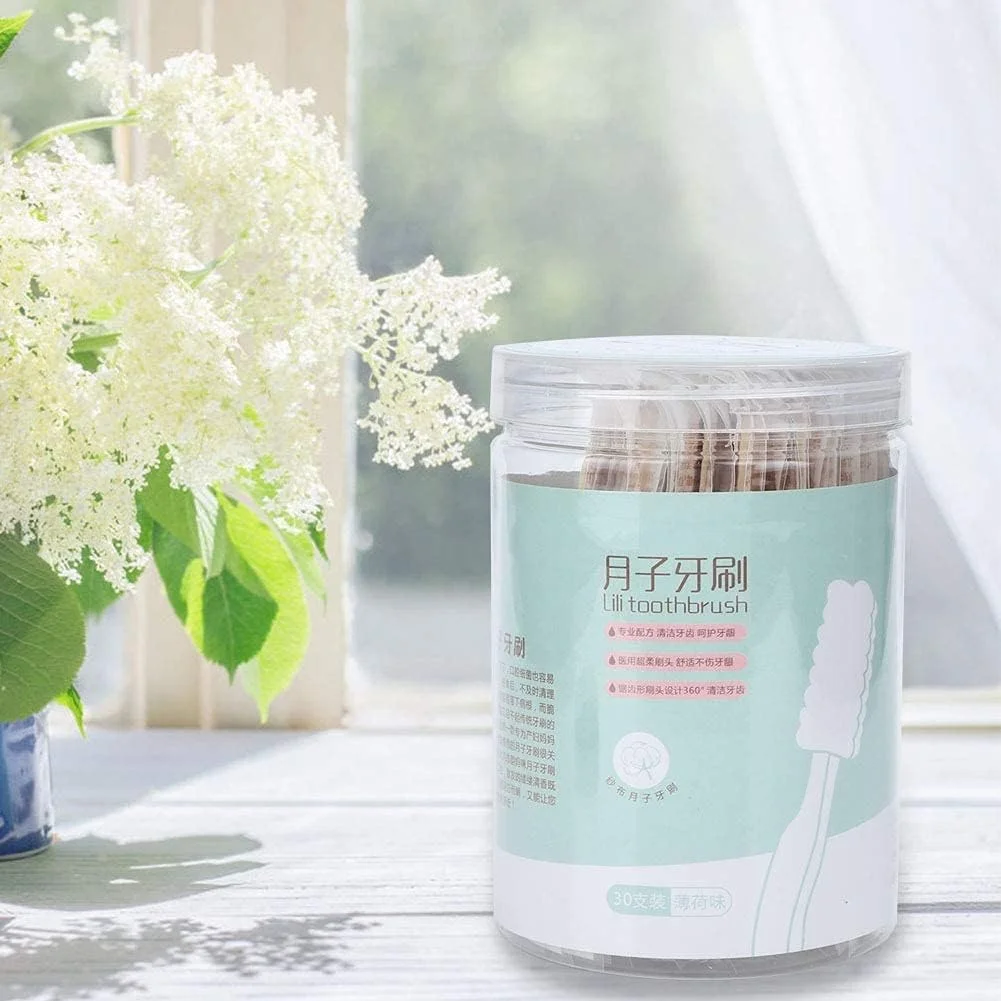 آزونه 30 عدد مسواک یکبار مصرف مینی، بدون نیاز به خمیر دندان، دسته بامبو ضد لغزش، مراقبت از دهان نرم قابل حمل برای کودکان، سالمندان، زایمان، مسافرت (نعناع) آزونه 30 عدد مسواک یکبار مصرف مینی، بدون نیاز به خمیر دندان، دسته بامبو ضد لغزش، مراقبت از دهان نرم قابل حمل برای کودکان، سالمندان، زایمان، مسافرت (نعناع)