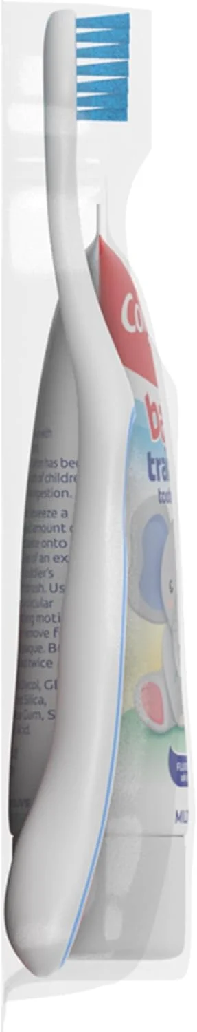 کیت خمیر دندان و مسواک آموزشی کودک کلگیت، طعم میوه ملایم، مناسب برای سنین 3 تا 24 ماه کیت خمیر دندان و مسواک آموزشی کودک کلگیت، طعم میوه ملایم، مناسب برای سنین 3 تا 24 ماه