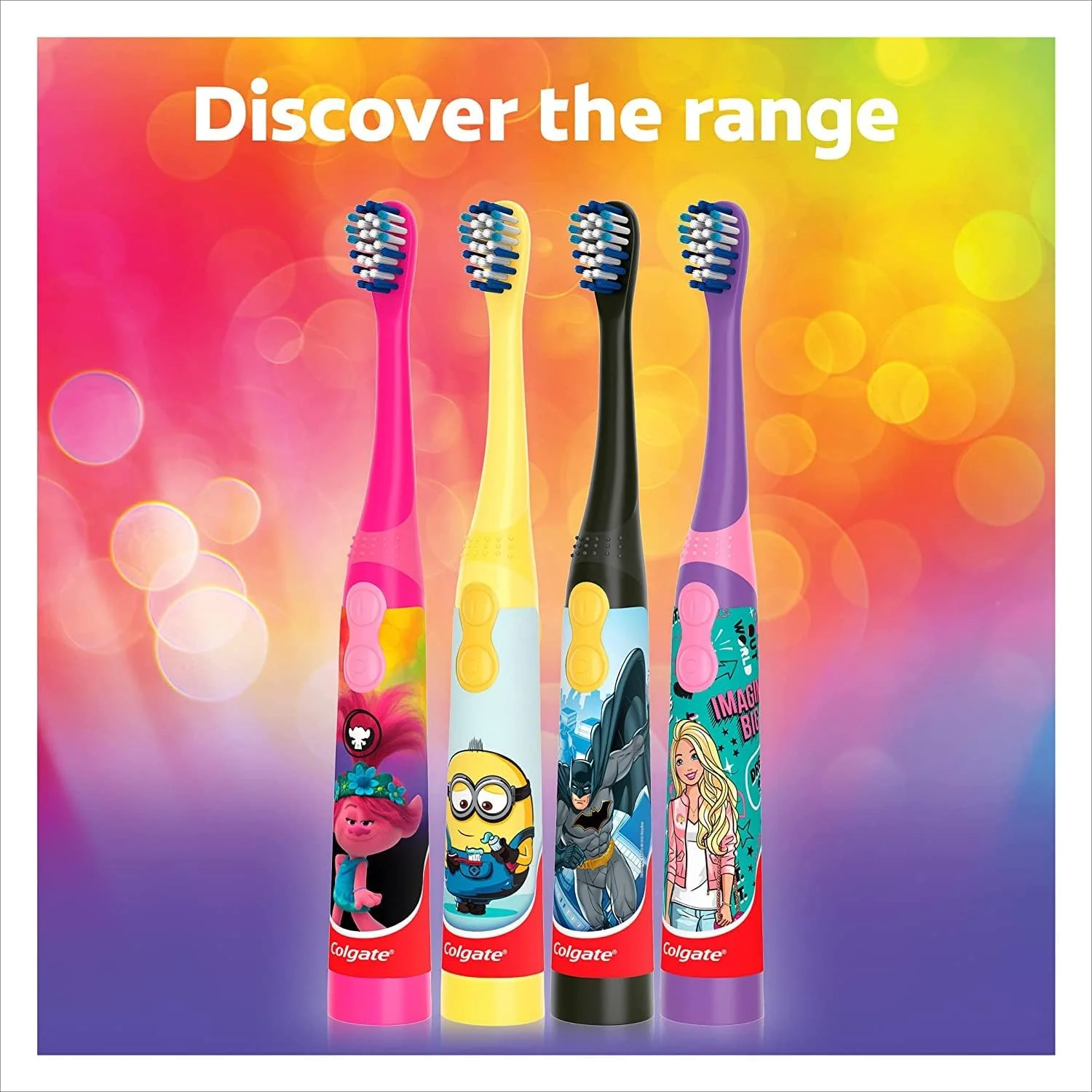 مسواک برقی کودکانه کلگیت مدل ترولز با برس خیلی نرم مناسب 3+ سال