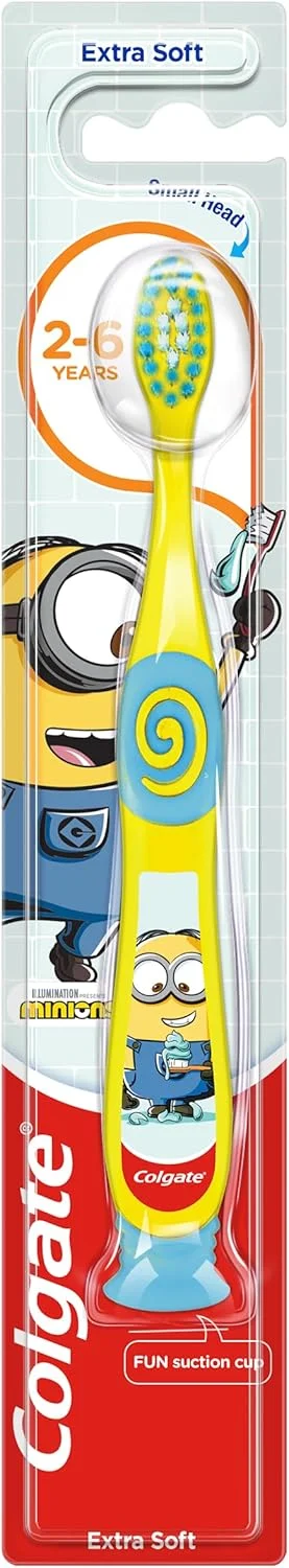 مسواک کودک کلگیت 3-5 سال، برس های فوق العاده نرم، تمیز کننده ملایم و موثر دندان ها، سر کوچک مسواک برای دسترسی آسان، راهنمای خمیر دندان با برس های سفید، دسته راحت با دستگیره های انگشت شست مسواک کودک کلگیت 3-5 سال، برس های فوق العاده نرم، تمیز کننده ملایم و موثر دندان ها، سر کوچک مسواک برای دسترسی آسان، راهنمای خمیر دندان با برس های سفید، دسته راحت با دستگیره های انگشت شست