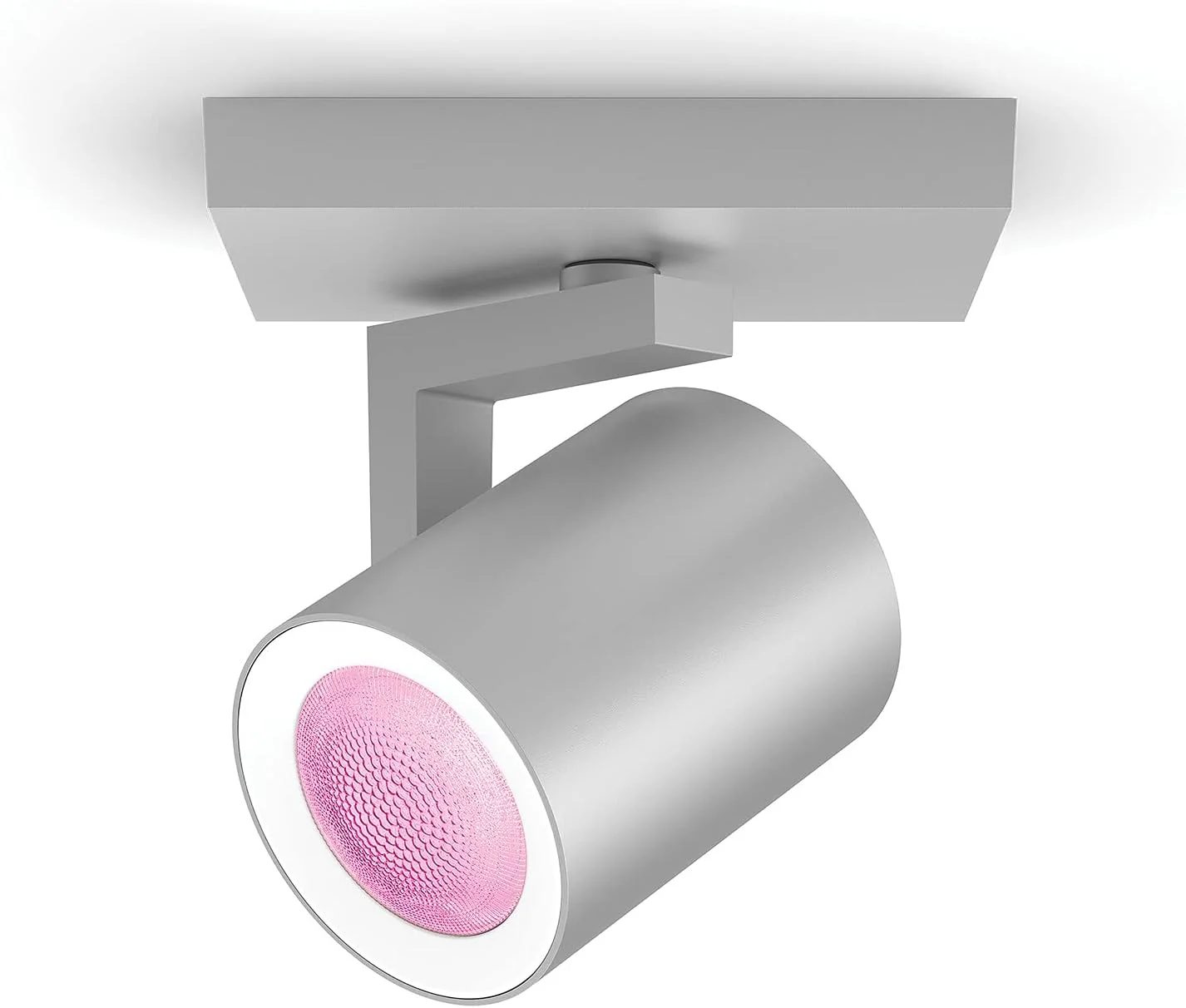 چراغ سقفی تک نقطه ای هوشمند Philips Hue Argenta با نور سفید و رنگی (GU10) با بلوتوث، سفید، سازگار با Alexa، Google Assistant و Apple HomeKit، آلومینیوم چراغ سقفی تک نقطه ای هوشمند Philips Hue Argenta با نور سفید و رنگی (GU10) با بلوتوث، سفید، سازگار با Alexa، Google Assistant و Apple HomeKit، آلومینیوم
