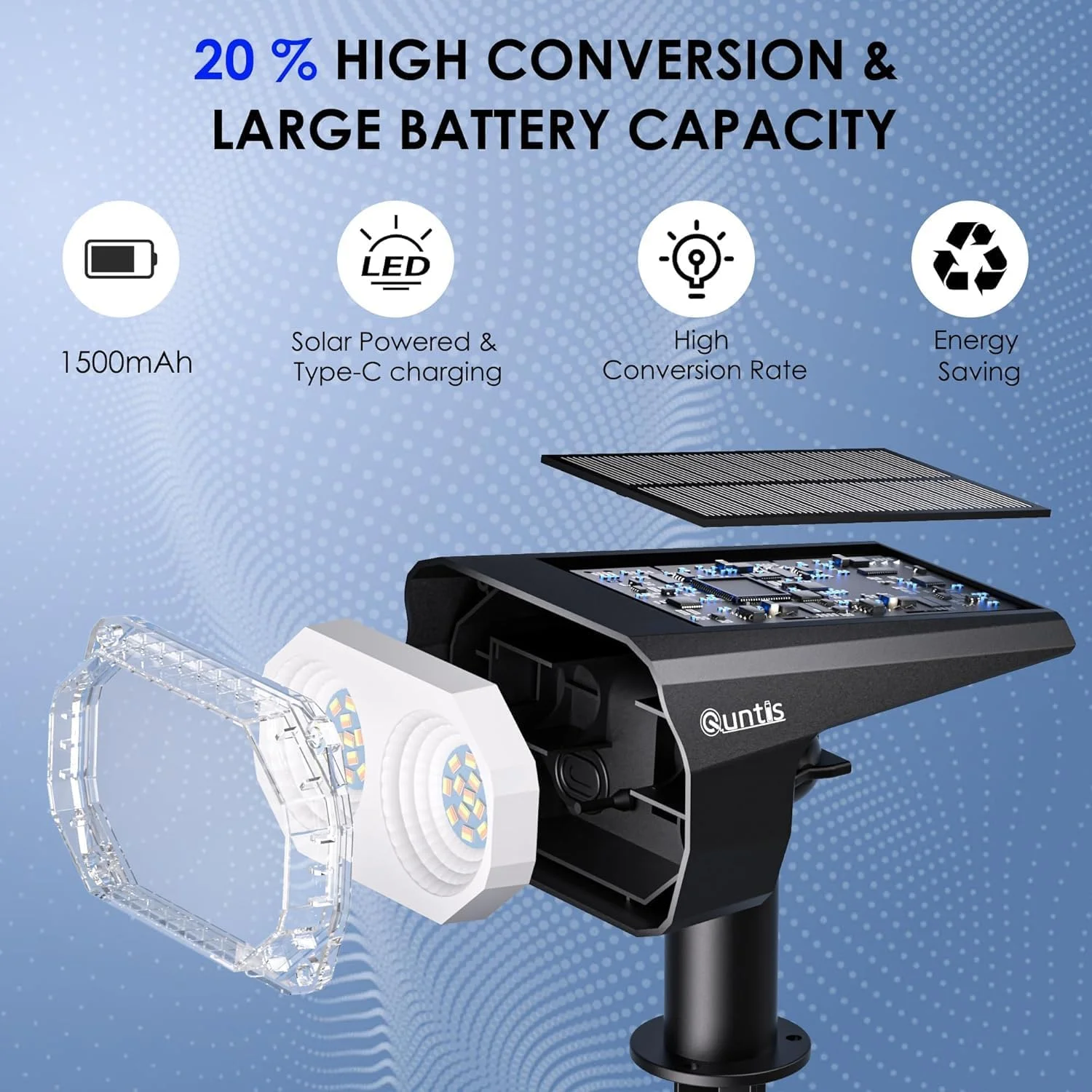 چراغ های نقطه ای خورشیدی Quntis برای باغ در فضای باز، 3 رنگ سفید گرم و سفید سرد 26 LED چراغ های باغ خورشیدی ضد آب IP65، چراغ های نقطه ای منظره خورشیدی برای حیاط، راهرو، پیاده رو، گاراژ، چمن، بسته 4 عددی چراغ های نقطه ای خورشیدی Quntis برای باغ در فضای باز، 3 رنگ سفید گرم و سفید سرد 26 LED چراغ های باغ خورشیدی ضد آب IP65، چراغ های نقطه ای منظره خورشیدی برای حیاط، راهرو، پیاده رو، گاراژ، چمن، بسته 4 عددی