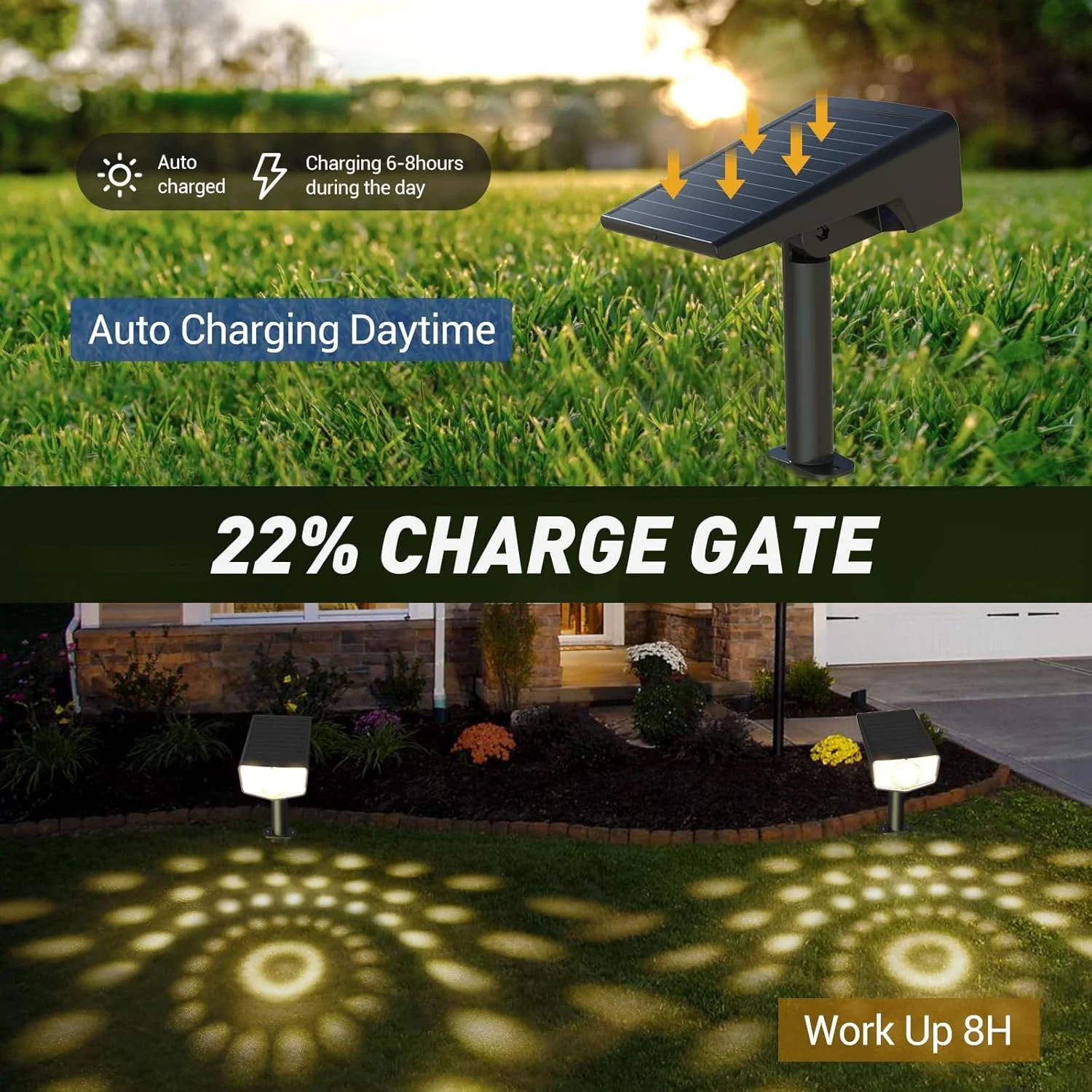 چراغ های نقطه ای خورشیدی فضای باز، چراغ های محوطه سازی خورشیدی فوق العاده روشن با 2 لنز جداشدنی، چراغ های نقطه ای ضد آب خورشیدی برای دیوار حیاط باغ در فضای باز - سفید گرم - بسته 6 عددی چراغ های نقطه ای خورشیدی فضای باز، چراغ های محوطه سازی خورشیدی فوق العاده روشن با 2 لنز جداشدنی، چراغ های نقطه ای ضد آب خورشیدی برای دیوار حیاط باغ در فضای باز - سفید گرم - بسته 6 عددی