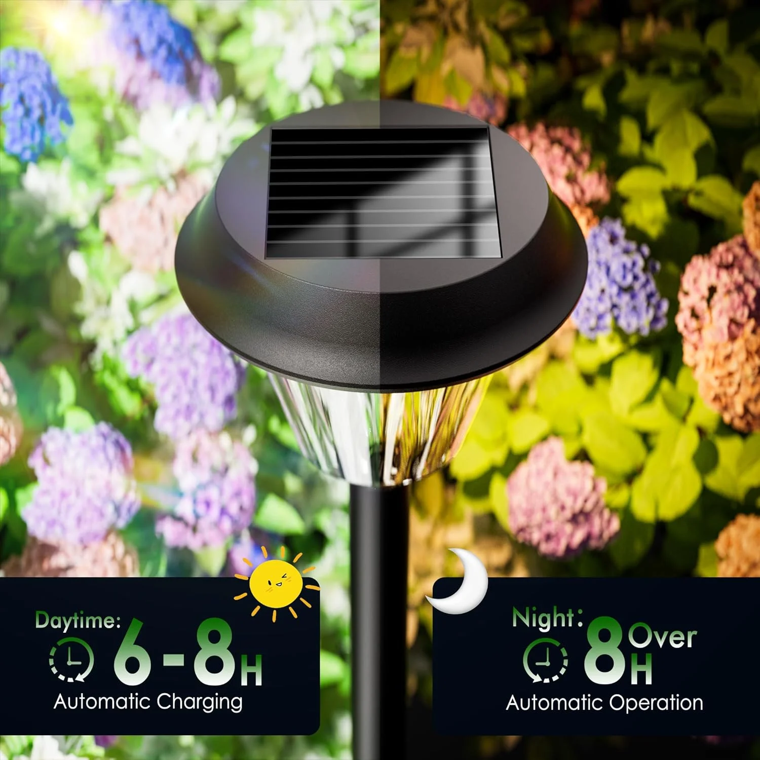 چراغ های خورشیدی فضای باز Quntis، 8 عددی، سفید گرم/RGB، چراغ های باغی خورشیدی ضد آب IP65، لامپ خورشیدی اتوماتیک، چراغ خورشیدی سفید گرم برای باغ، مسیر، پاسیو، پیاده رو، چمن خانه چراغ های خورشیدی فضای باز Quntis، 8 عددی، سفید گرم/RGB، چراغ های باغی خورشیدی ضد آب IP65، لامپ خورشیدی اتوماتیک، چراغ خورشیدی سفید گرم برای باغ، مسیر، پاسیو، پیاده رو، چمن خانه