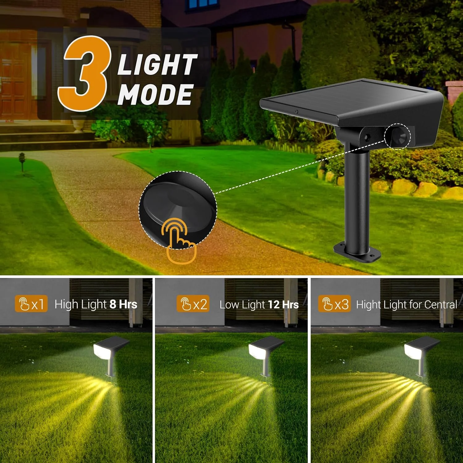 چراغ های نقطه ای خورشیدی فضای باز، چراغ های محوطه سازی خورشیدی فوق العاده روشن با 2 لنز جداشدنی، چراغ های نقطه ای ضد آب خورشیدی برای دیوار حیاط باغ در فضای باز - سفید گرم - بسته 6 عددی چراغ های نقطه ای خورشیدی فضای باز، چراغ های محوطه سازی خورشیدی فوق العاده روشن با 2 لنز جداشدنی، چراغ های نقطه ای ضد آب خورشیدی برای دیوار حیاط باغ در فضای باز - سفید گرم - بسته 6 عددی
