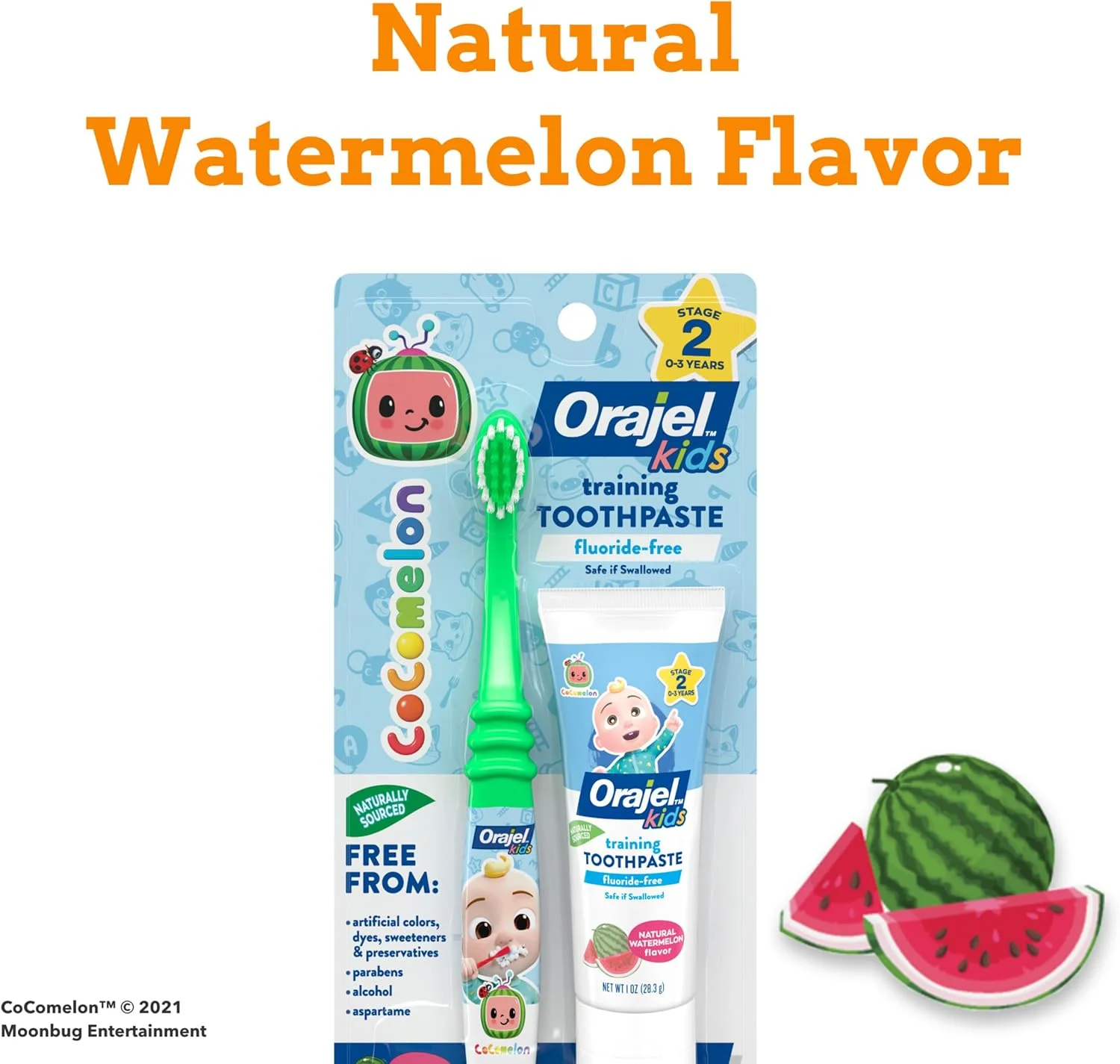 پک آموزش مسواک زدن کودک Orajel CoComelon شامل خمیر دندان 28 گرمی و مسواک دستی پک آموزش مسواک زدن کودک Orajel CoComelon شامل خمیر دندان 28 گرمی و مسواک دستی