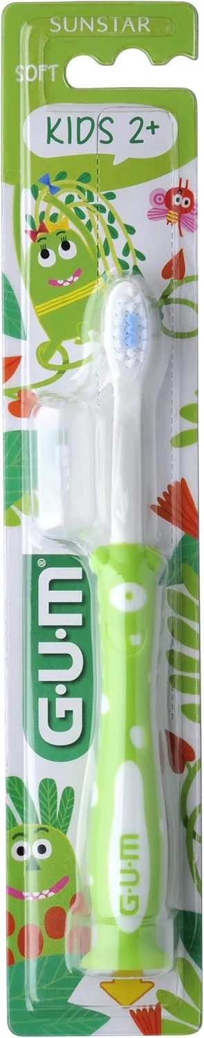 مسواک کودکانه گام مانستر - برس نرم مناسب 3 تا 6 سال، دسته با طراحی آسان برای گرفتن، پاک کننده ملایم پلاک، تمیز کننده عمیق و موثر، رنگ های متنوع