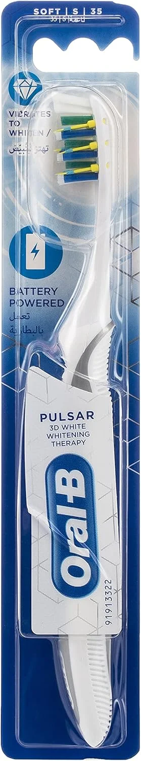 مسواک باتری خور Oral-B 3DWhite Whitening Therapy Pro-Expert Pulsar، متوسط