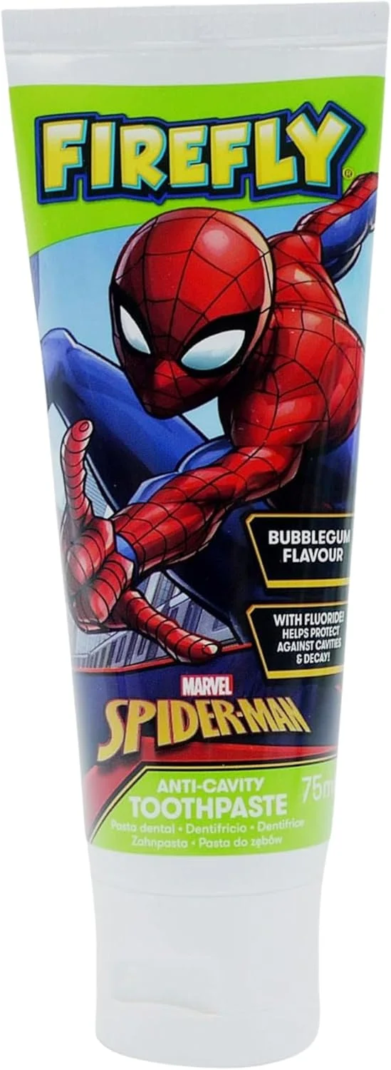 مسواک باتری خور کودکانه هادکو طرح مرد عنکبوتی به همراه خمیر دندان آدامسی مرد عنکبوتی. یک بسته همراه با برگه استیکر پفی ما (انتخاب استیکرها به صورت تصادفی). مسواک مرد عنکبوتی. خمیر دندان مرد عنکبوتی مسواک باتری خور کودکانه هادکو طرح مرد عنکبوتی به همراه خمیر دندان آدامسی مرد عنکبوتی. یک بسته همراه با برگه استیکر پفی ما (انتخاب استیکرها به صورت تصادفی). مسواک مرد عنکبوتی. خمیر دندان مرد عنکبوتی