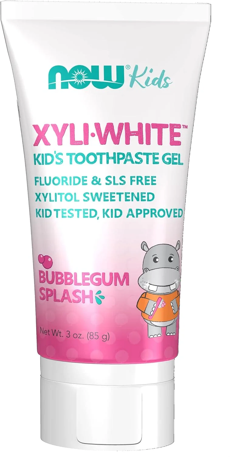 ژل خمیر دندان کودکانه با طعم آدامس بادکنکی Now Foods Xyliwhite، 85 گرم