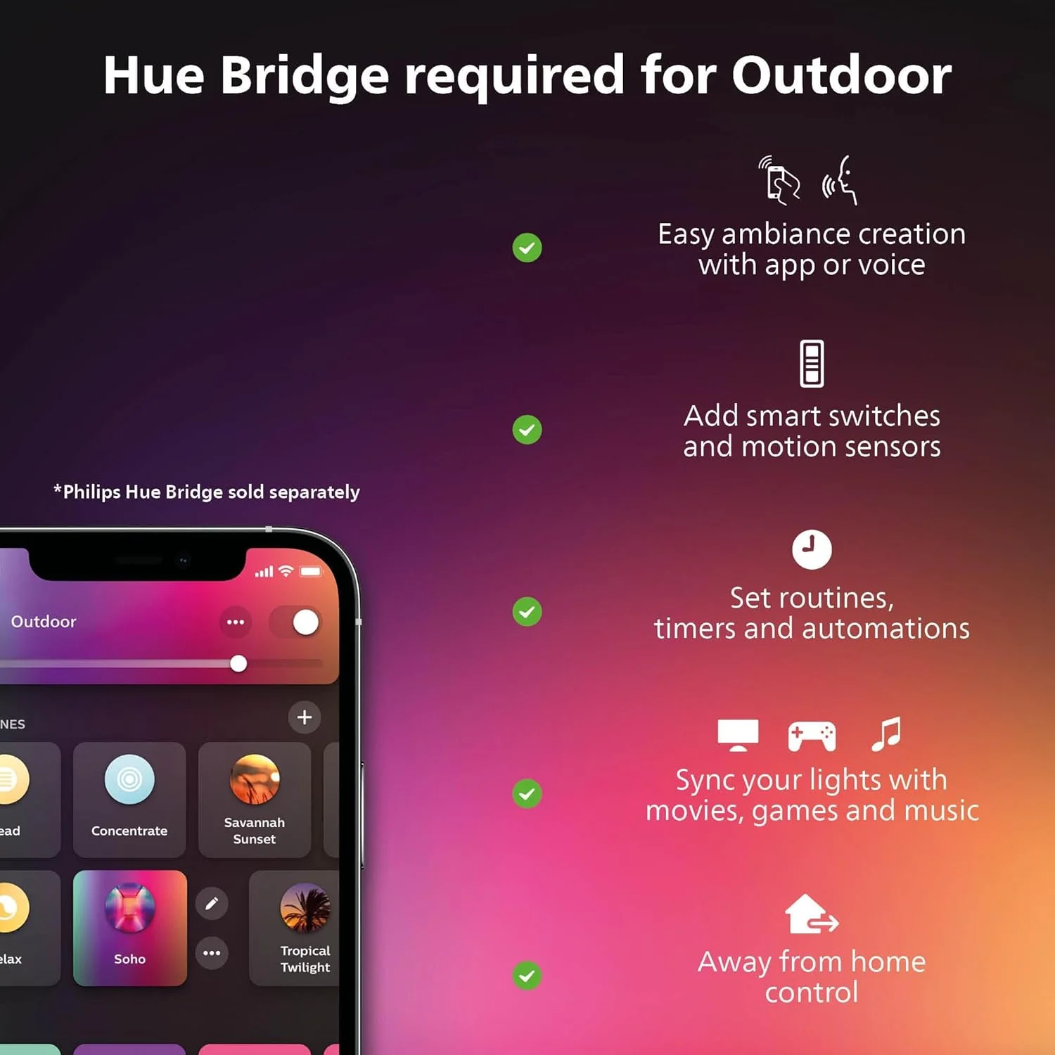 چراغ دیواری بیرونی Philips Hue White Ambiance Inara، سازگار با Alexa، Homekit و Google Assistant (نیاز به Hue Hub دارد) چراغ دیواری بیرونی Philips Hue White Ambiance Inara، سازگار با Alexa، Homekit و Google Assistant (نیاز به Hue Hub دارد)