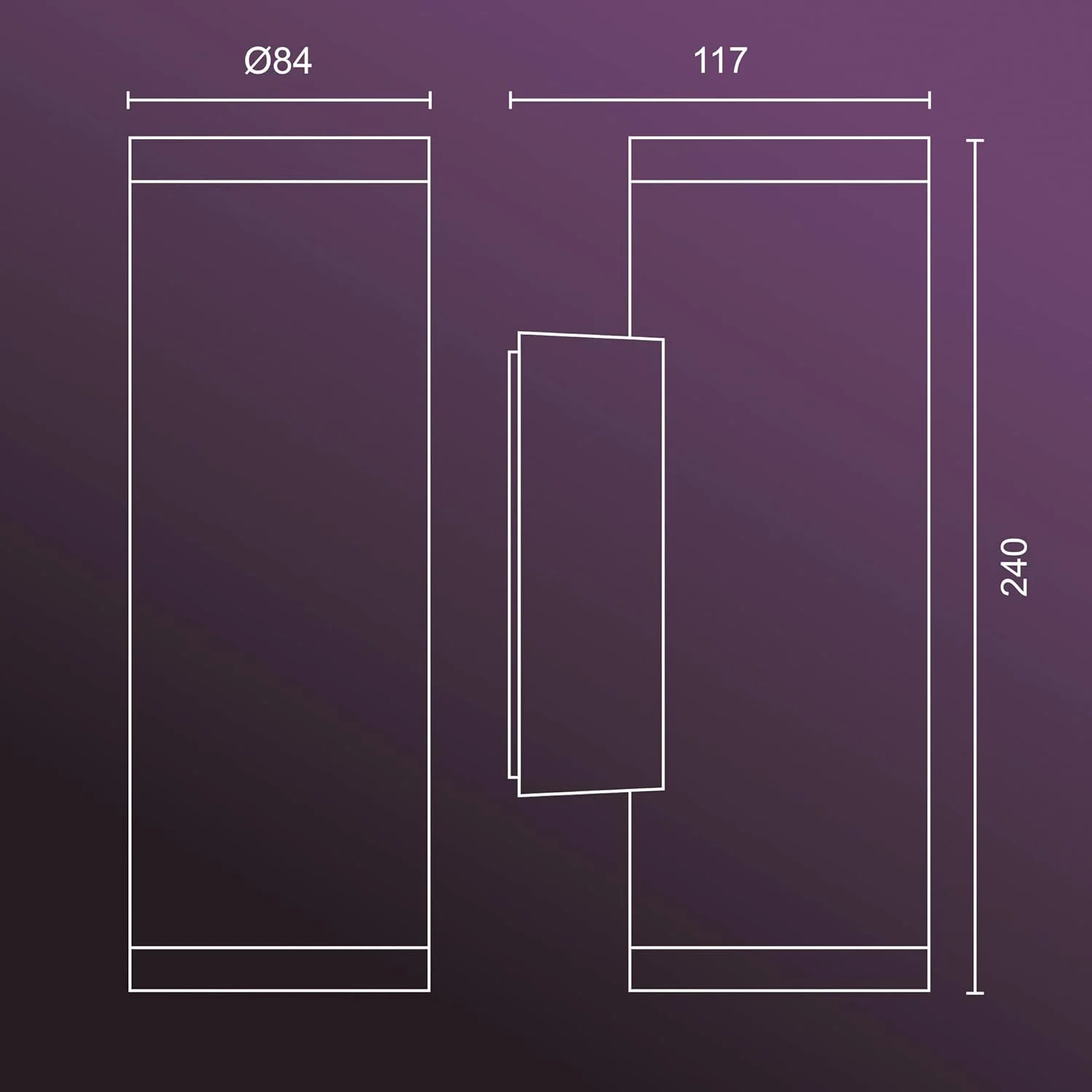 چراغ دیواری هوشمند LED بیرونی Philips Hue Appear INOX White and Colour Ambiance، سازگار با Alexa، Google Assistant و Apple HomeKit چراغ دیواری هوشمند LED بیرونی Philips Hue Appear INOX White and Colour Ambiance، سازگار با Alexa، Google Assistant و Apple HomeKit