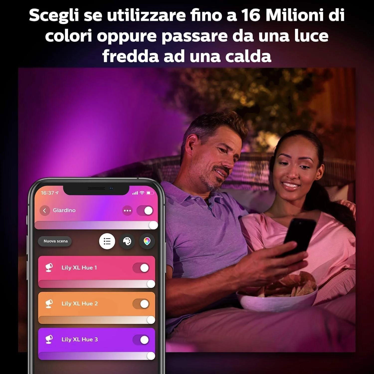 چراغ دیواری LED هوشمند Philips Hue White and Color Ambiance مدل Econic، مناسب فضای باز، قابل تنظیم نور، 16 میلیون رنگ، قابل کنترل از طریق اپلیکیشن، سازگار با Amazon Alexa چراغ دیواری LED هوشمند Philips Hue White and Color Ambiance مدل Econic، مناسب فضای باز، قابل تنظیم نور، 16 میلیون رنگ، قابل کنترل از طریق اپلیکیشن، سازگار با Amazon Alexa