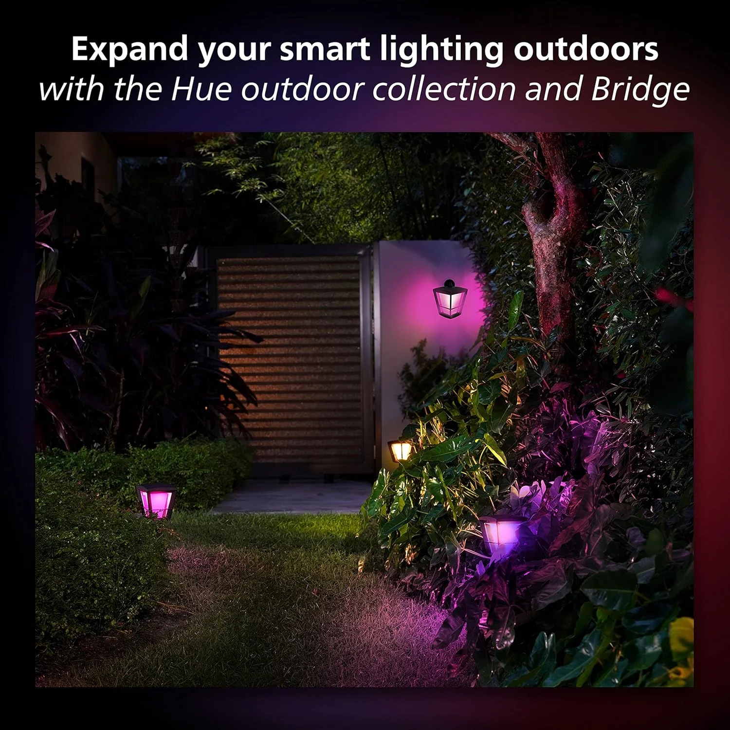 چراغ دیواری هوشمند رنگی فیلیپس Hue Econic برای فضای باز، رو به پایین (نیاز به هاب Hue، سازگار با نور هوشمند با Alexa، Apple Homekit و Google Assistant)، مشکی چراغ دیواری هوشمند رنگی فیلیپس Hue Econic برای فضای باز، رو به پایین (نیاز به هاب Hue، سازگار با نور هوشمند با Alexa، Apple Homekit و Google Assistant)، مشکی