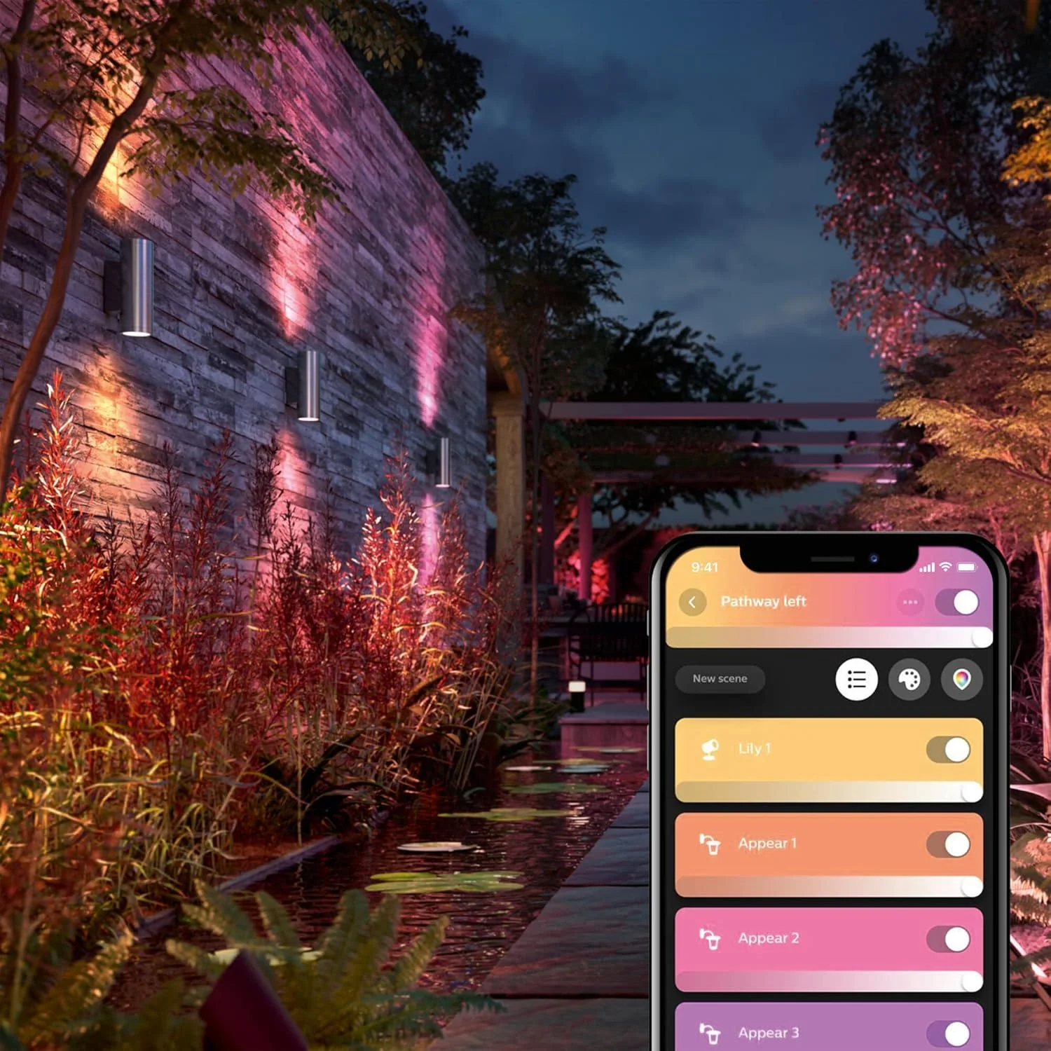 چراغ دیواری هوشمند LED بیرونی Philips Hue Appear INOX White and Colour Ambiance، سازگار با Alexa، Google Assistant و Apple HomeKit چراغ دیواری هوشمند LED بیرونی Philips Hue Appear INOX White and Colour Ambiance، سازگار با Alexa، Google Assistant و Apple HomeKit