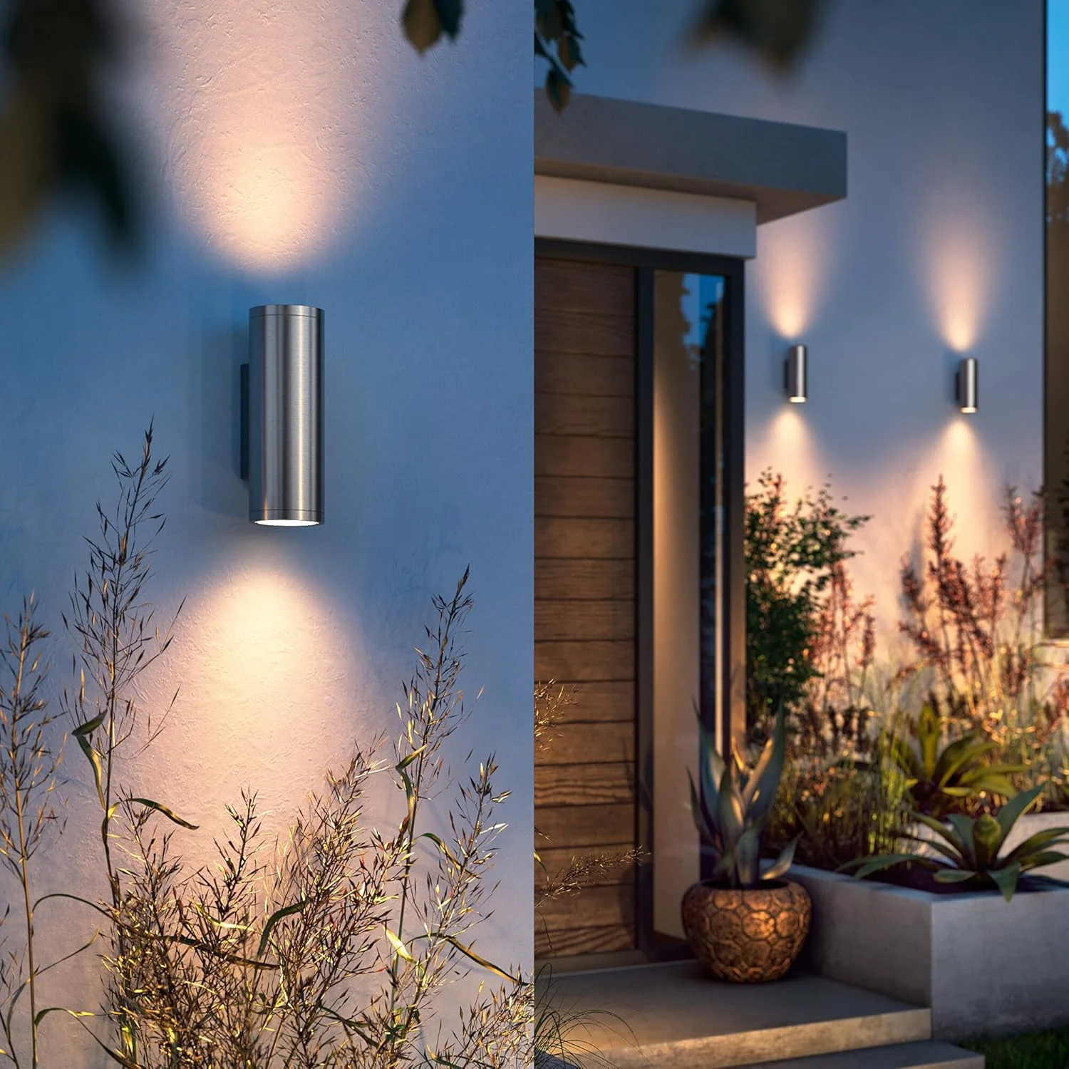چراغ دیواری هوشمند LED بیرونی Philips Hue Appear INOX White and Colour Ambiance، سازگار با Alexa، Google Assistant و Apple HomeKit چراغ دیواری هوشمند LED بیرونی Philips Hue Appear INOX White and Colour Ambiance، سازگار با Alexa، Google Assistant و Apple HomeKit