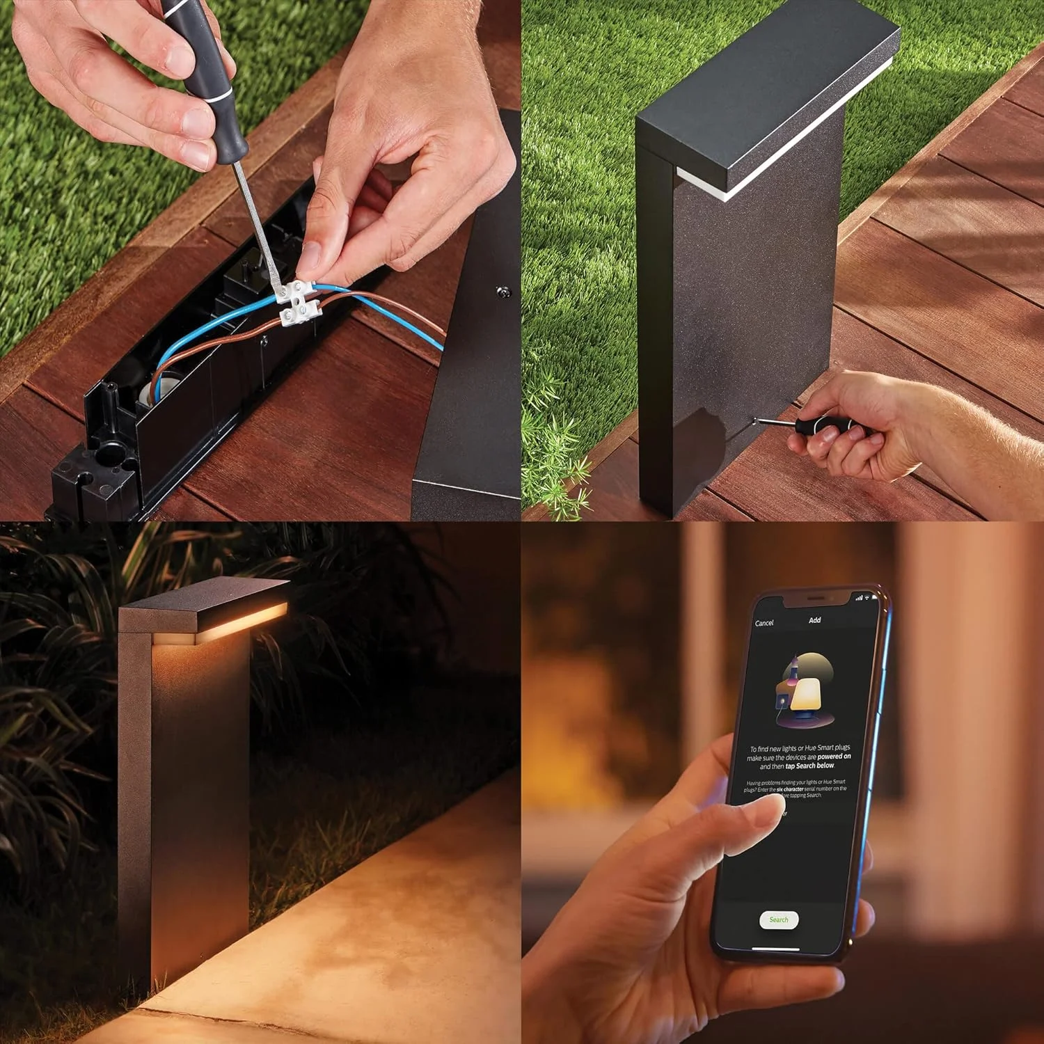 چراغ پایه دار هوشمند LED بیرونی Philips Hue Nyro با رنگ سفید و رنگی، مشکی، سازگار با Alexa، Google Assistant و Apple HomeKit چراغ پایه دار هوشمند LED بیرونی Philips Hue Nyro با رنگ سفید و رنگی، مشکی، سازگار با Alexa، Google Assistant و Apple HomeKit