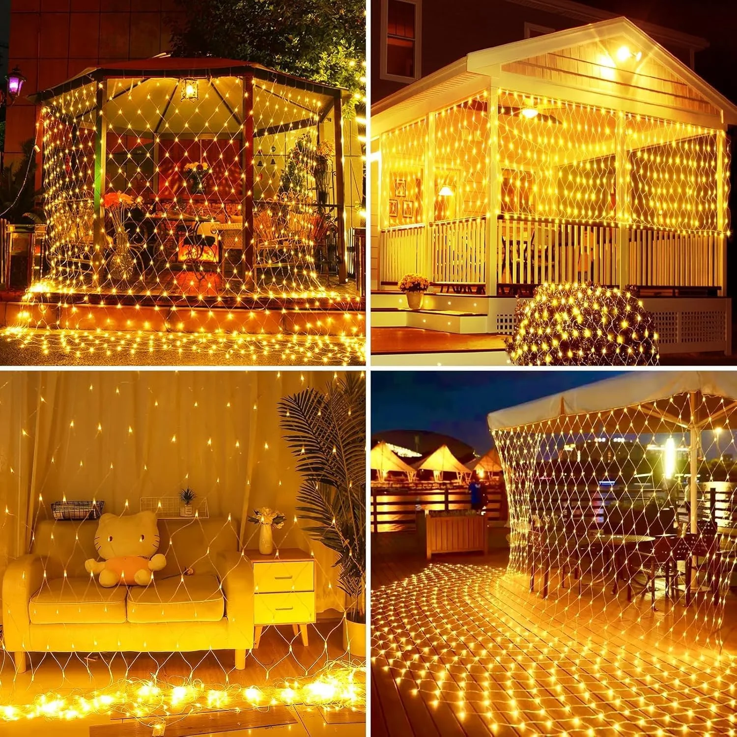 چراغ های توری خورشیدی، 1.5x1.5 متری 96 LED، چراغ های توری پرده ای ضد آب، 8 حالت نورپردازی توری خورشیدی با کنترل از راه دور برای باغ، حیاط خلوت، حصار، عروسی، مهمانی، تزئینات تعطیلات چراغ های توری خورشیدی، 1.5x1.5 متری 96 LED، چراغ های توری پرده ای ضد آب، 8 حالت نورپردازی توری خورشیدی با کنترل از راه دور برای باغ، حیاط خلوت، حصار، عروسی، مهمانی، تزئینات تعطیلات