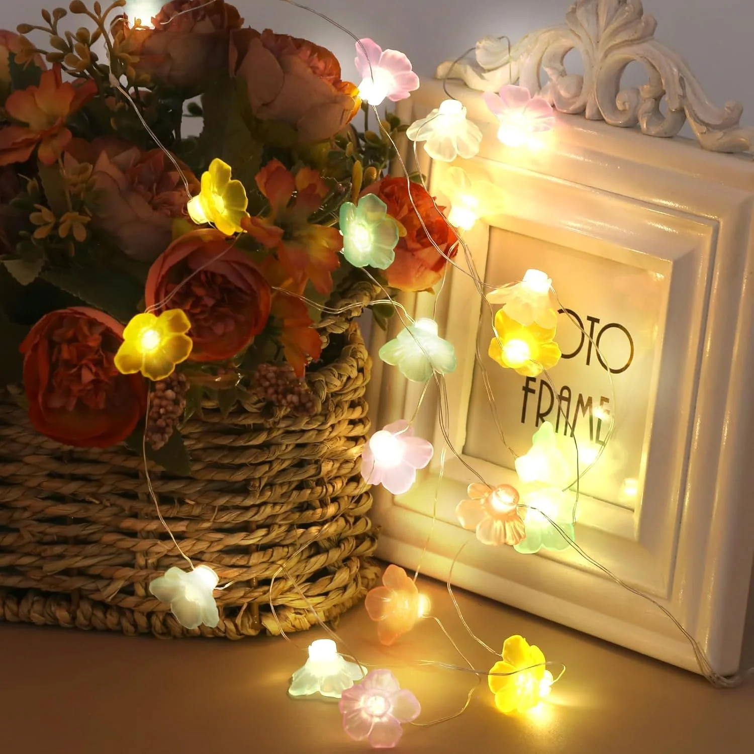 چراغ های رشته ای گل، چراغ های پری شکوفه گیلاس صورتی، 2 متر 20 ال ای دی چراغ های پری گل، چراغ های پری گل ماکارون، برای درختان باغ، دکوراسیون اتاق نشیمن، دکوراسیون داخلی و خارجی چراغ های رشته ای گل، چراغ های پری شکوفه گیلاس صورتی، 2 متر 20 ال ای دی چراغ های پری گل، چراغ های پری گل ماکارون، برای درختان باغ، دکوراسیون اتاق نشیمن، دکوراسیون داخلی و خارجی