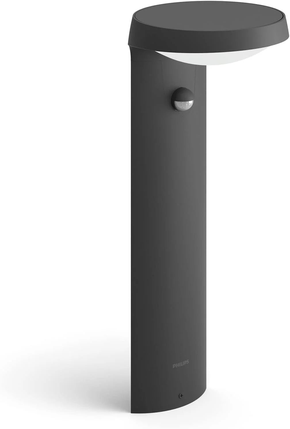 چراغ پایه دار فیلیپس مدل Tyla، 1x9 وات، نور سفید گرم، حسگر حرکتی، خاکستری تیره