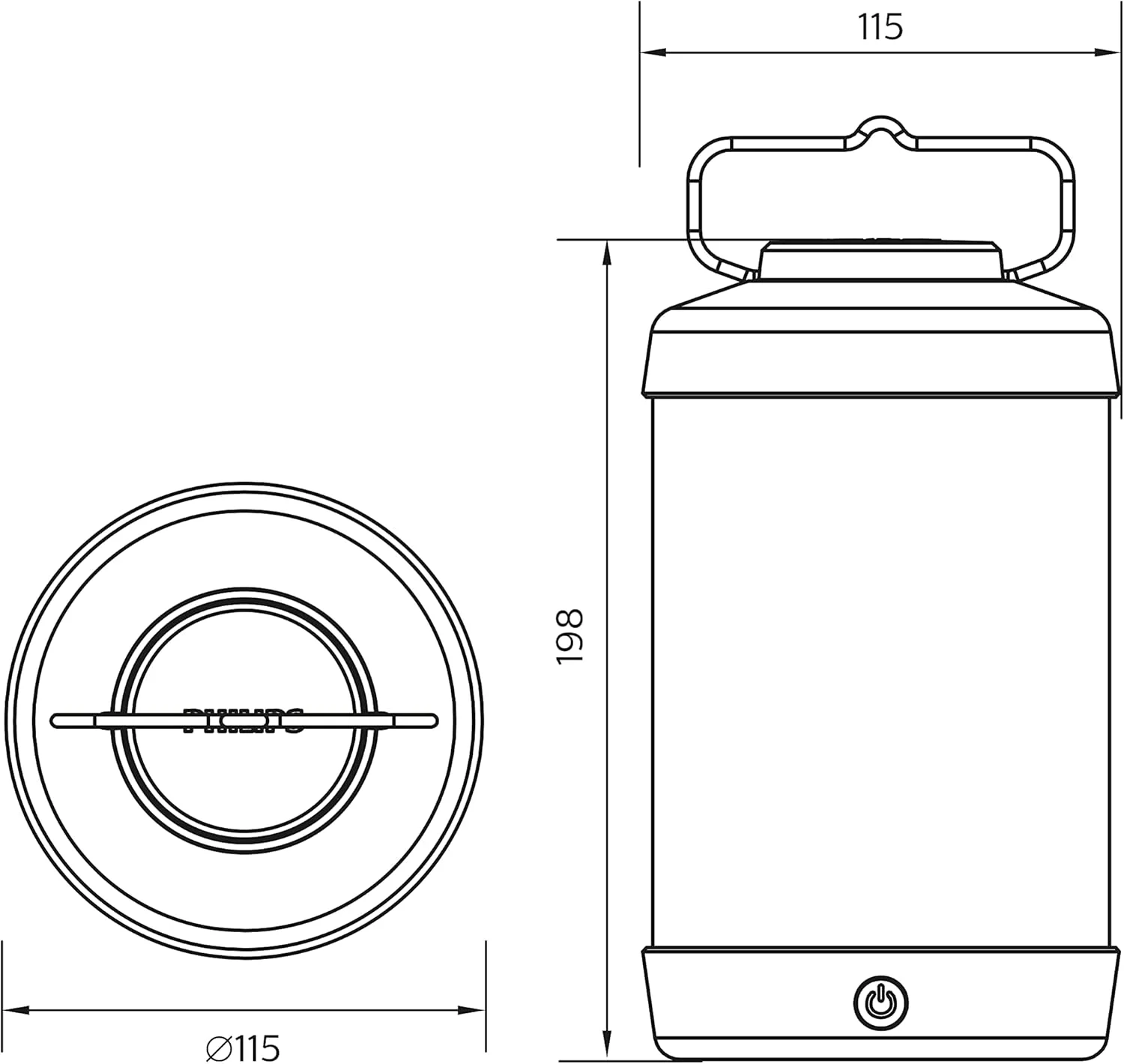چراغ LED قابل حمل و کمپینگ فیلیپس مدل Cicero [نور روز روشن 5000K - سفید] 5 وات - شارژ با USB. مناسب برای مسافرت، باغ، نورپردازی پیاده روی