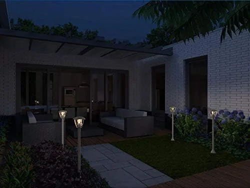 چراغ پایه دار باغی فیلیپس مدل Creek، سفید (نیازمند لامپ E27 با توان 60 وات) چراغ پایه دار باغی فیلیپس مدل Creek، سفید (نیازمند لامپ E27 با توان 60 وات)