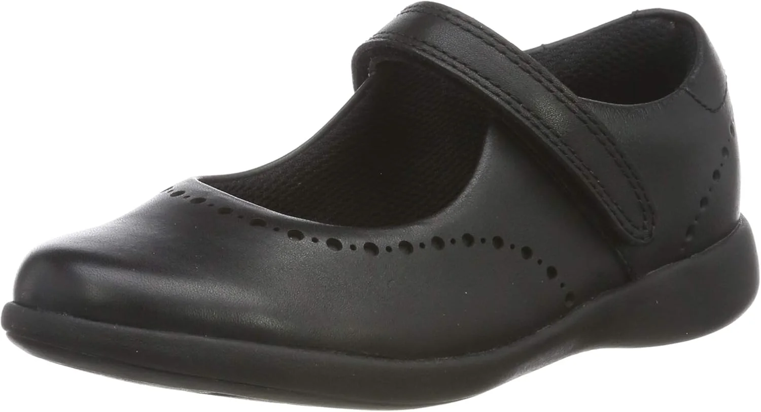 کفش مدرسه ای دخترانه Clarks Etch Craft K با پنجه پهن