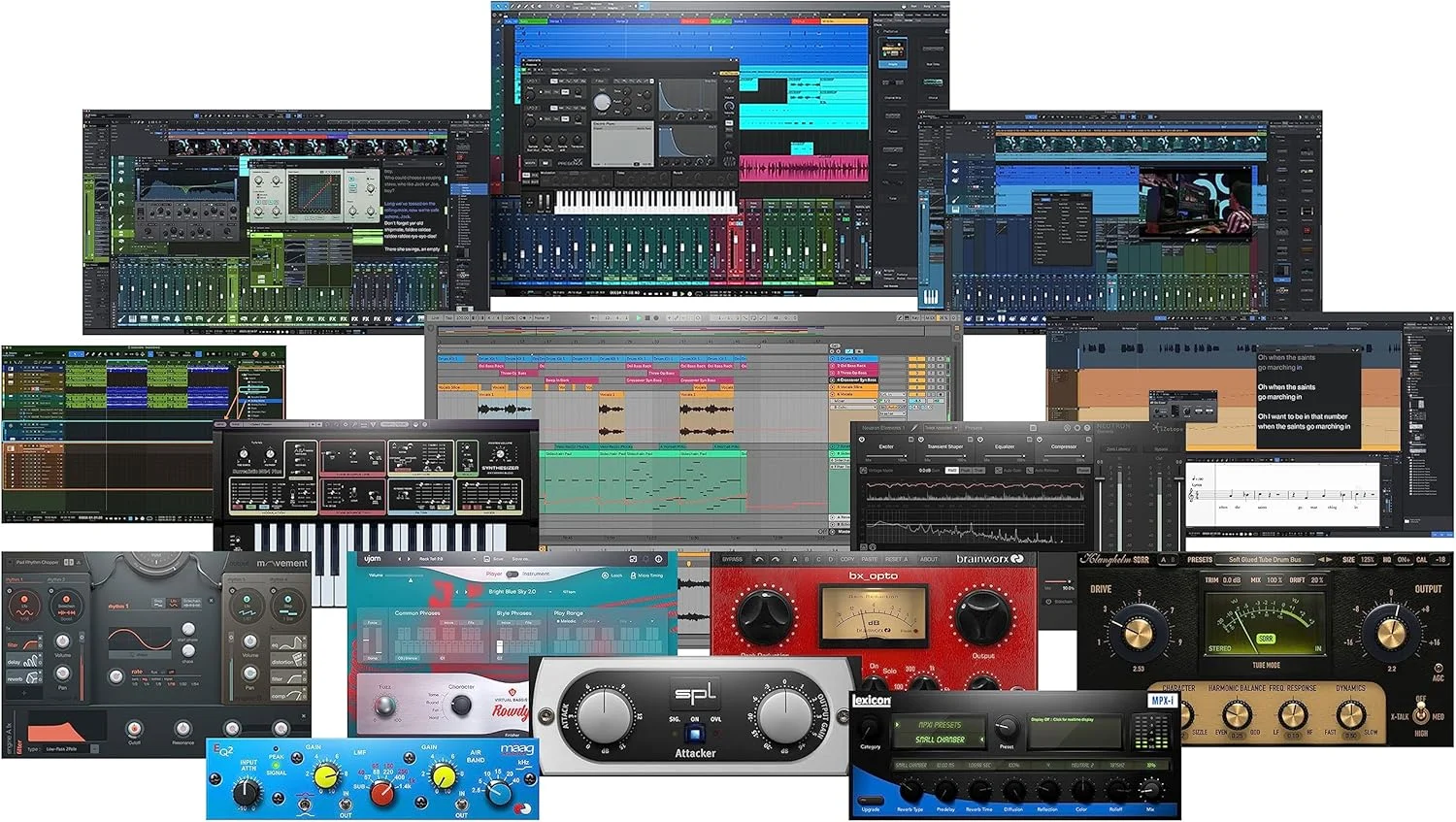 بسته استودیویی رابط صوتی PreSonus AudioBox 96 با مانیتورهای Eris 3.5، نرم افزار Studio One Artist، میکروفون XLR، پاپ فیلتر، هدفون و کابل