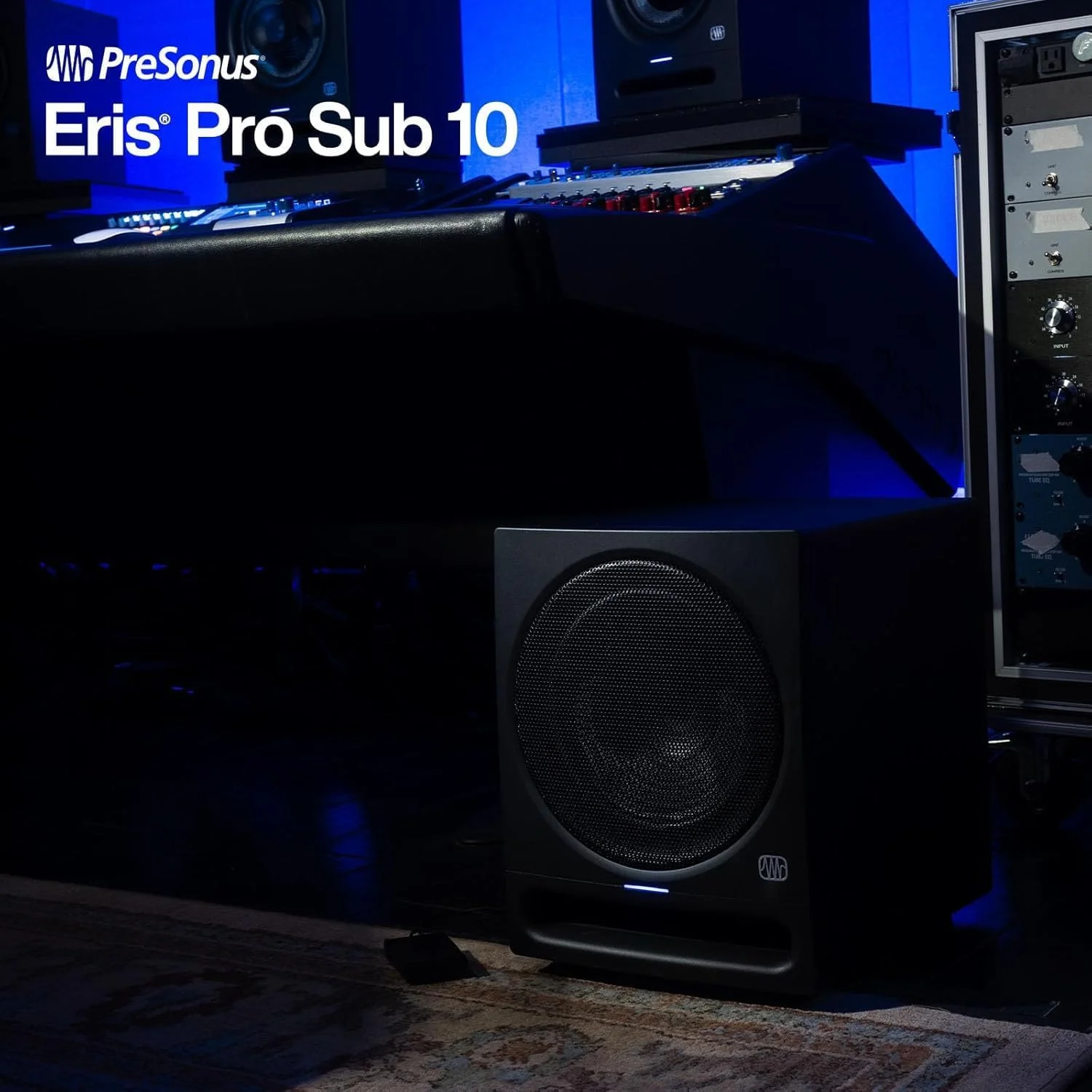 ساب ووفر استودیویی اکتیو 10 اینچی PreSonus Eris Pro Sub 10 - با خروجی صدا از جلو، به همراه پدال ساب ووفر استودیویی اکتیو 10 اینچی PreSonus Eris Pro Sub 10 - با خروجی صدا از جلو، به همراه پدال