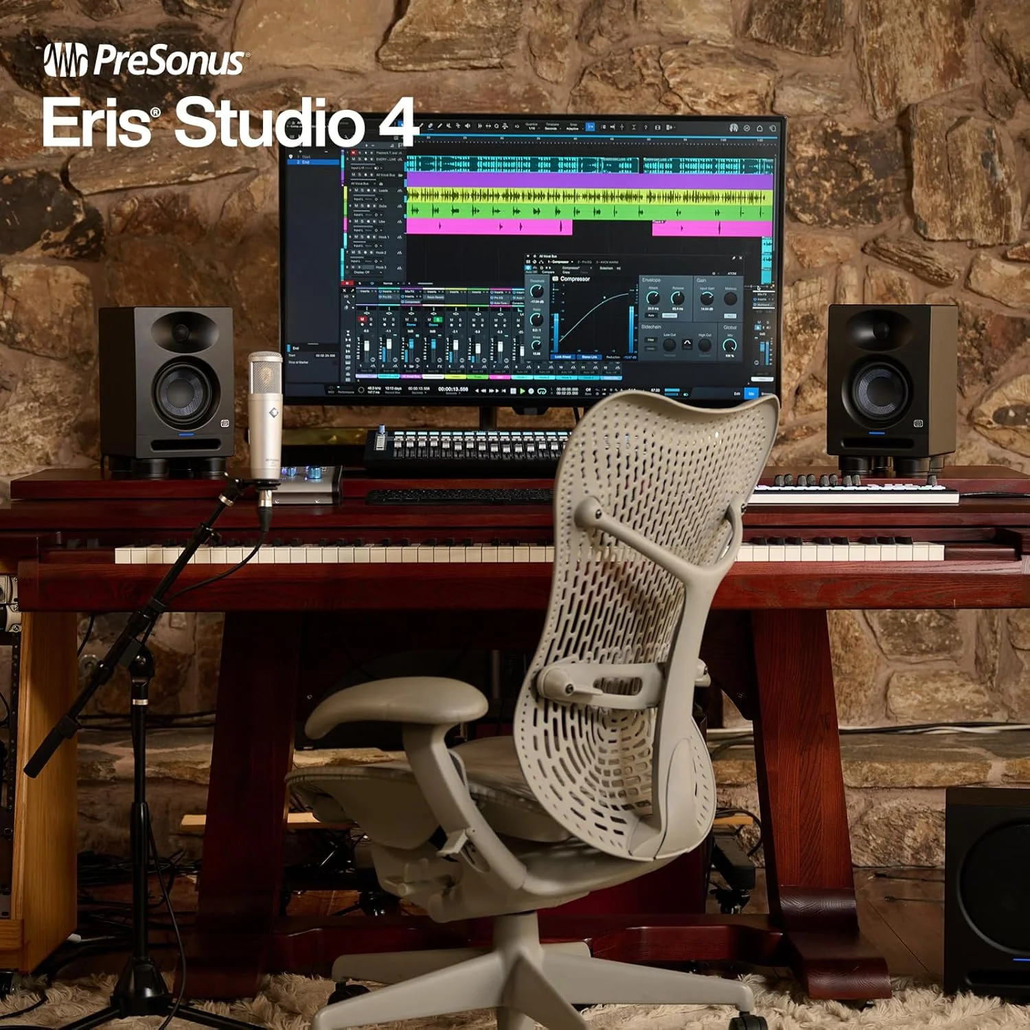 مانیتور استودیویی اکتیو 2-Way پریسونوس Eris Studio 4 با ووفر 4.5 اینچی و موجبر EBM مانیتور استودیویی اکتیو 2-Way پریسونوس Eris Studio 4 با ووفر 4.5 اینچی و موجبر EBM