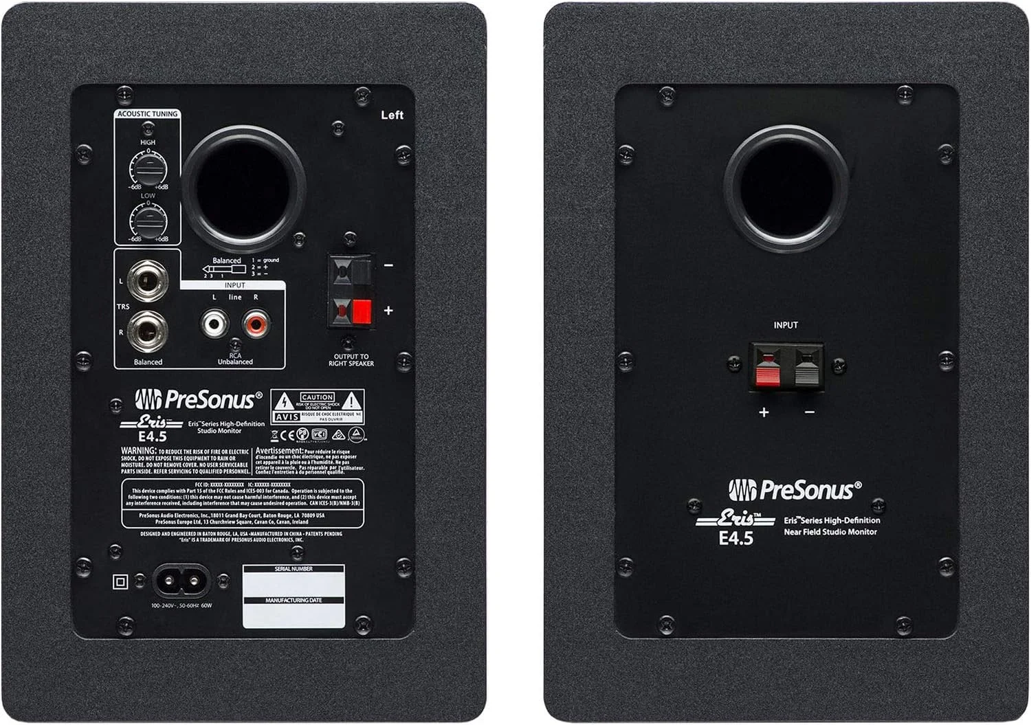 ست مانیتور استودیویی PreSonus Eris E4.5 جفت، 2-Way 4.5 اینچی اکتیو با کیفیت بالا به همراه کیت کابل استریو و ساز ست مانیتور استودیویی PreSonus Eris E4.5 جفت، 2-Way 4.5 اینچی اکتیو با کیفیت بالا به همراه کیت کابل استریو و ساز